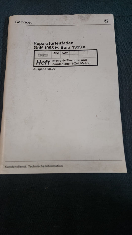 Golf 4 ARZ AUM Motor Reparaturleitfaden Werkstattbuch