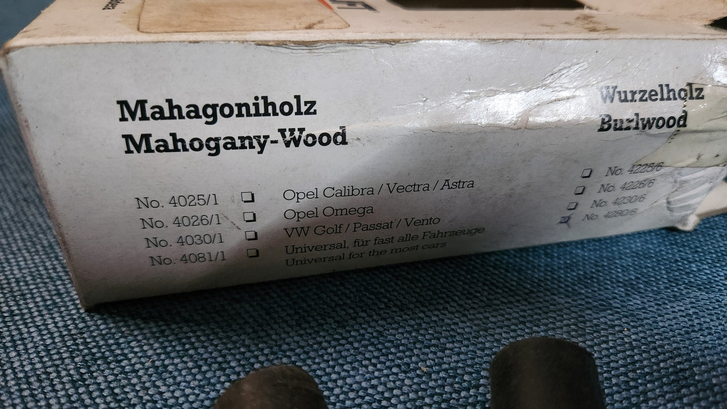 Wooden gear knob Aerolift Golf 1 2 3 Audi 80 90 100 T3 Polo 86c 4280/6 Nos A1