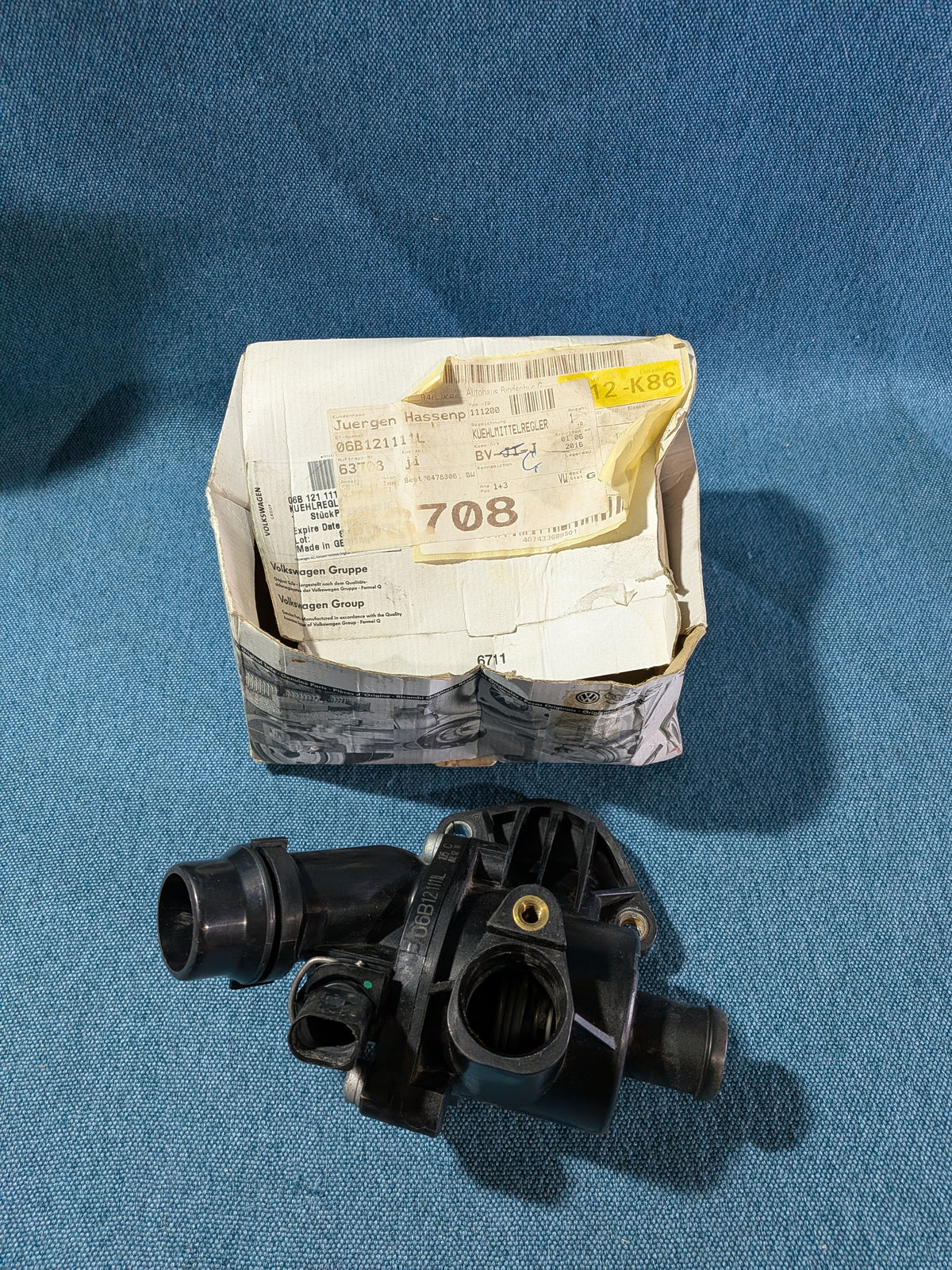 Coolant Thermostat Passat 3B/BG/ Audi A4/B6/B7/A6 C5 06B121111L Used A27