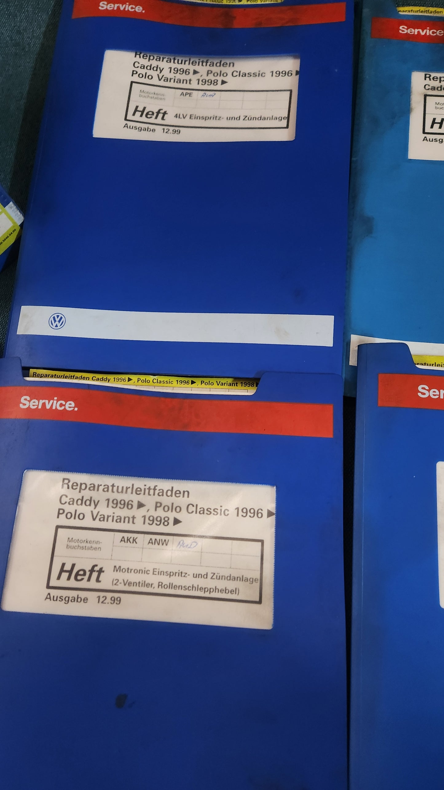Polo 6N Typ 3 Caddy 9KV Reparaturleitfaden Werkstattbuch