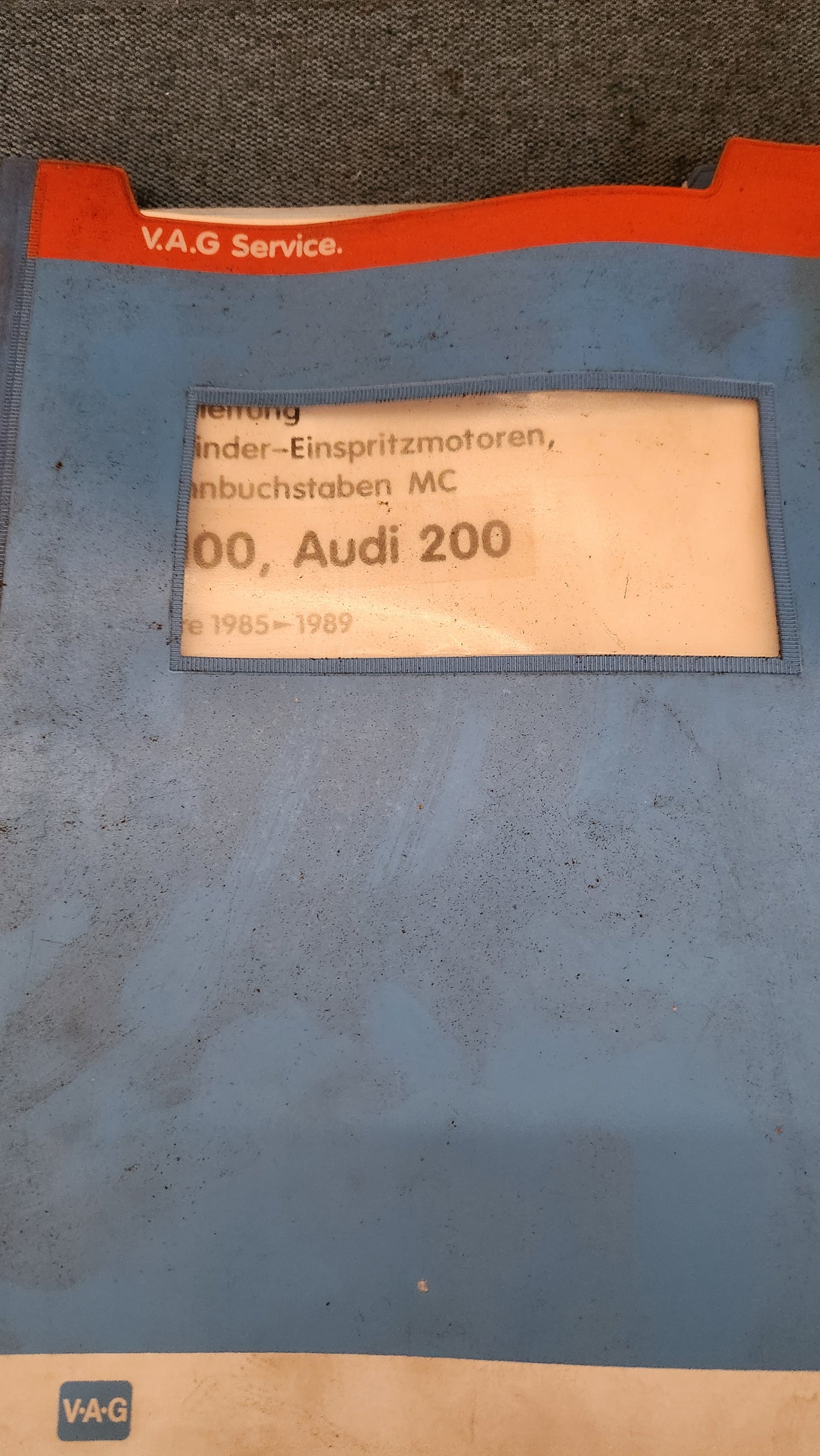 Audi 100/200 C3 MC KH 2.2 Turbo engine repair guide workshop book