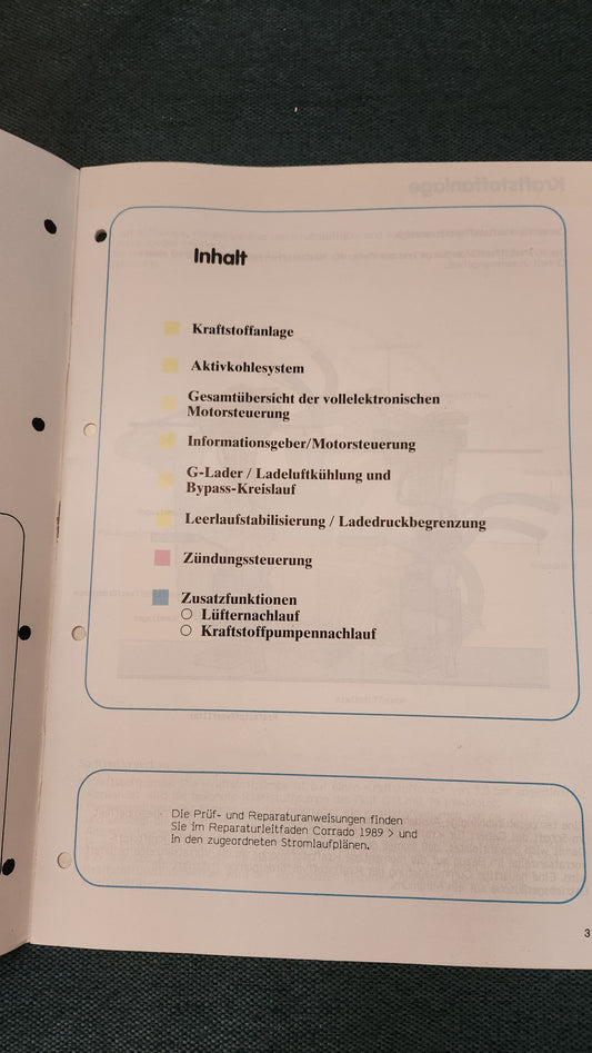 1.8L Motor mit G60 Lader Selbststudienprogramm Nr. 103 Reparaturleitfaden Werkstattbuch
