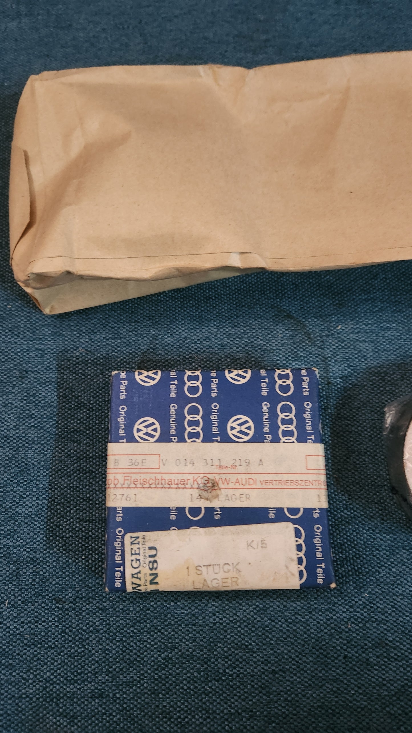 Doppelrollen Kegellager Schaltgetriebe Audi 80 B1 Passat B1 014311219A Nos E9