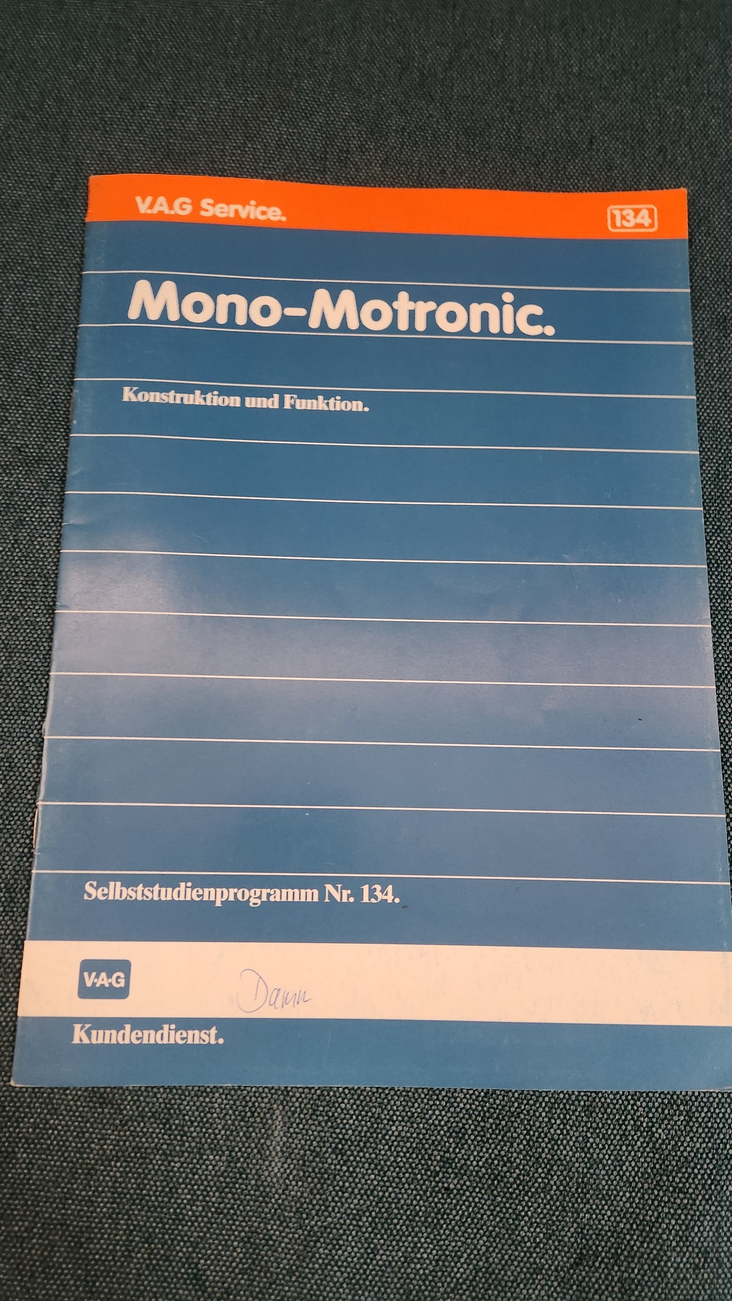 Mono-Motronic Polo 86C  Selbststudienpogramm Nr. 134 Werkstattbuch Reparaturleitfaden