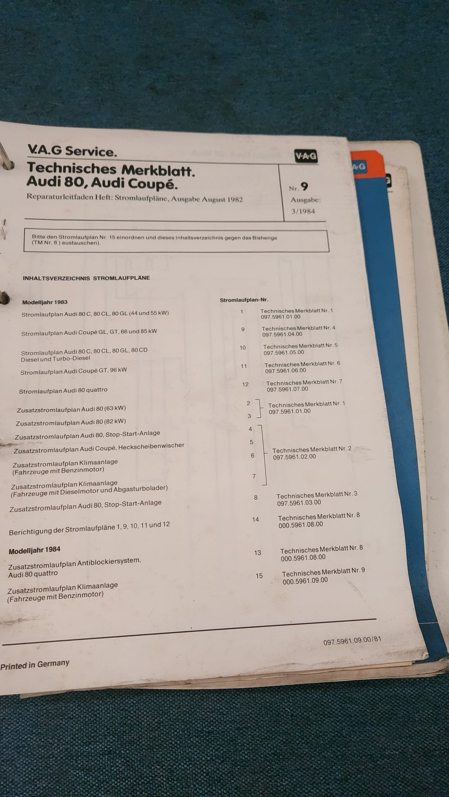 Audi 80 B2 GTE Quattro Coupe Typ 81/85 Passat B2  Reparaturleitfaden Werkstattbuch