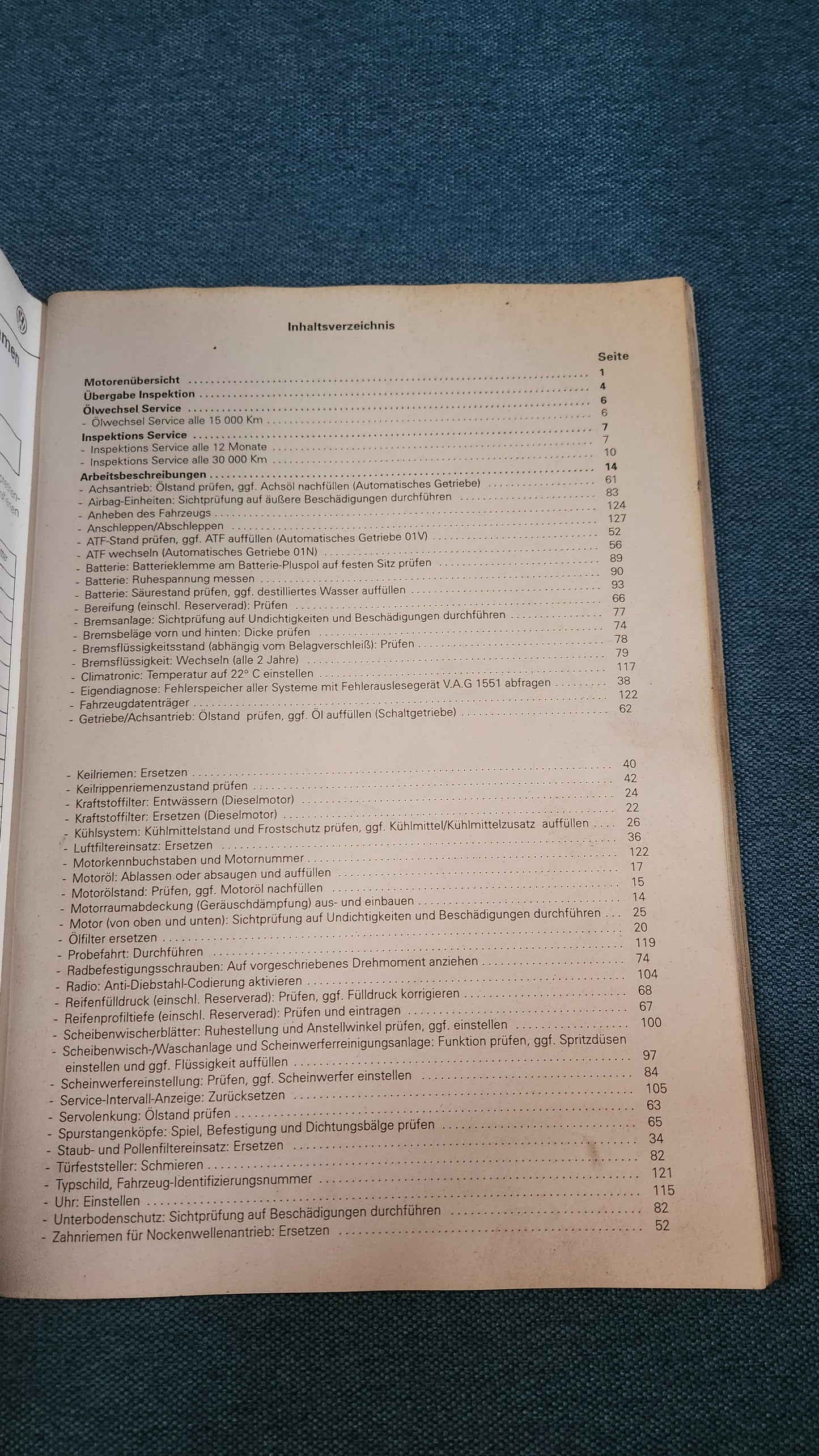 Passat 3B/BG  Instandhaltung genau genommem Reparaturleitfaden Werkstattbuch