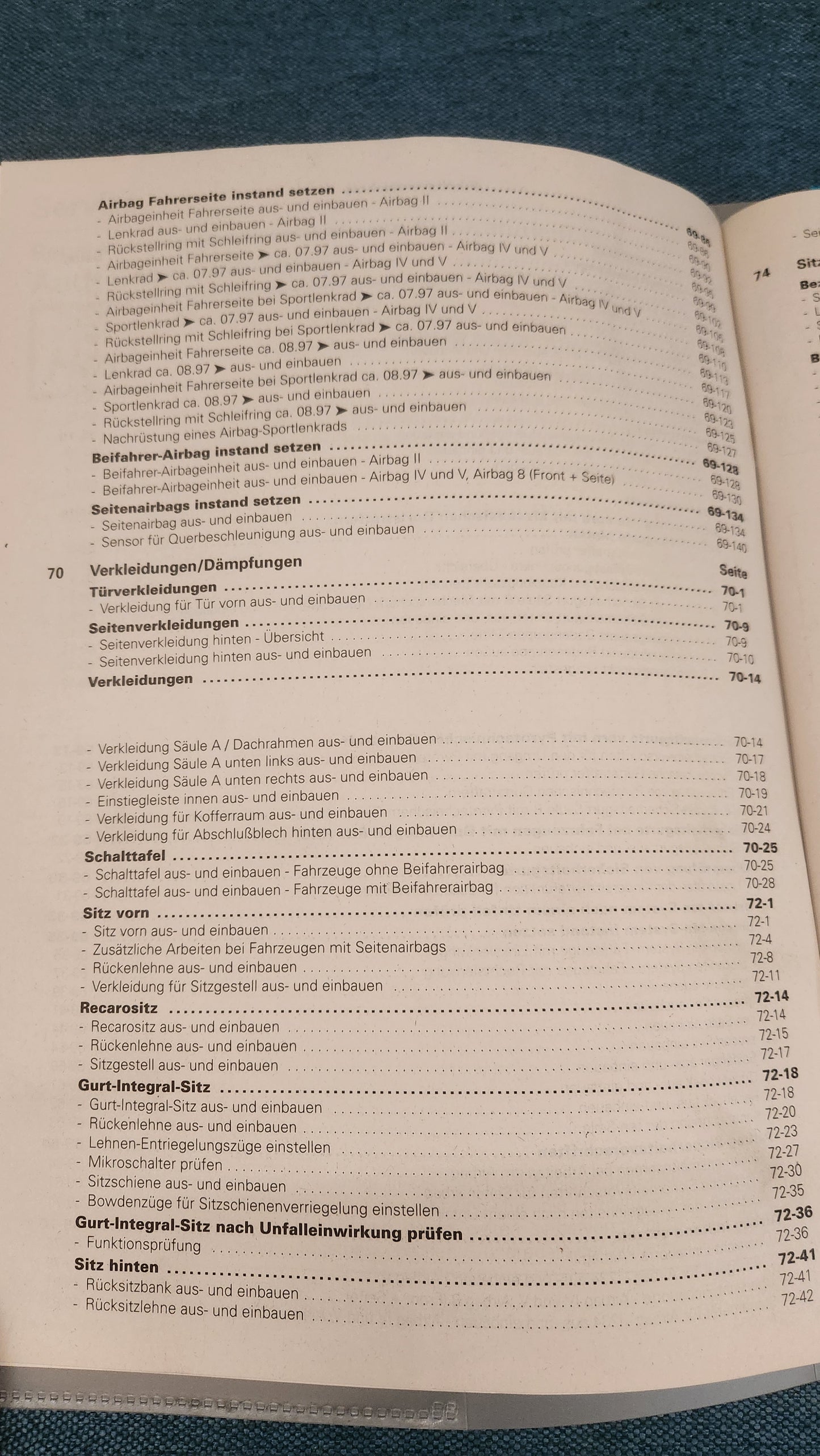 Audi 80/90 Cabriolet B4 Typ 89 Karosserie Montagearbeiten 1992 Reparaturleitfaden Werkstattbuch