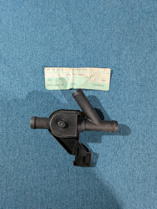 Heater Valve Golf/Jetta/Scirocco/1/Passat B1/ T3 Bus/Polo 1/Caddy14D/ Audi 50 321819808 NOS A12