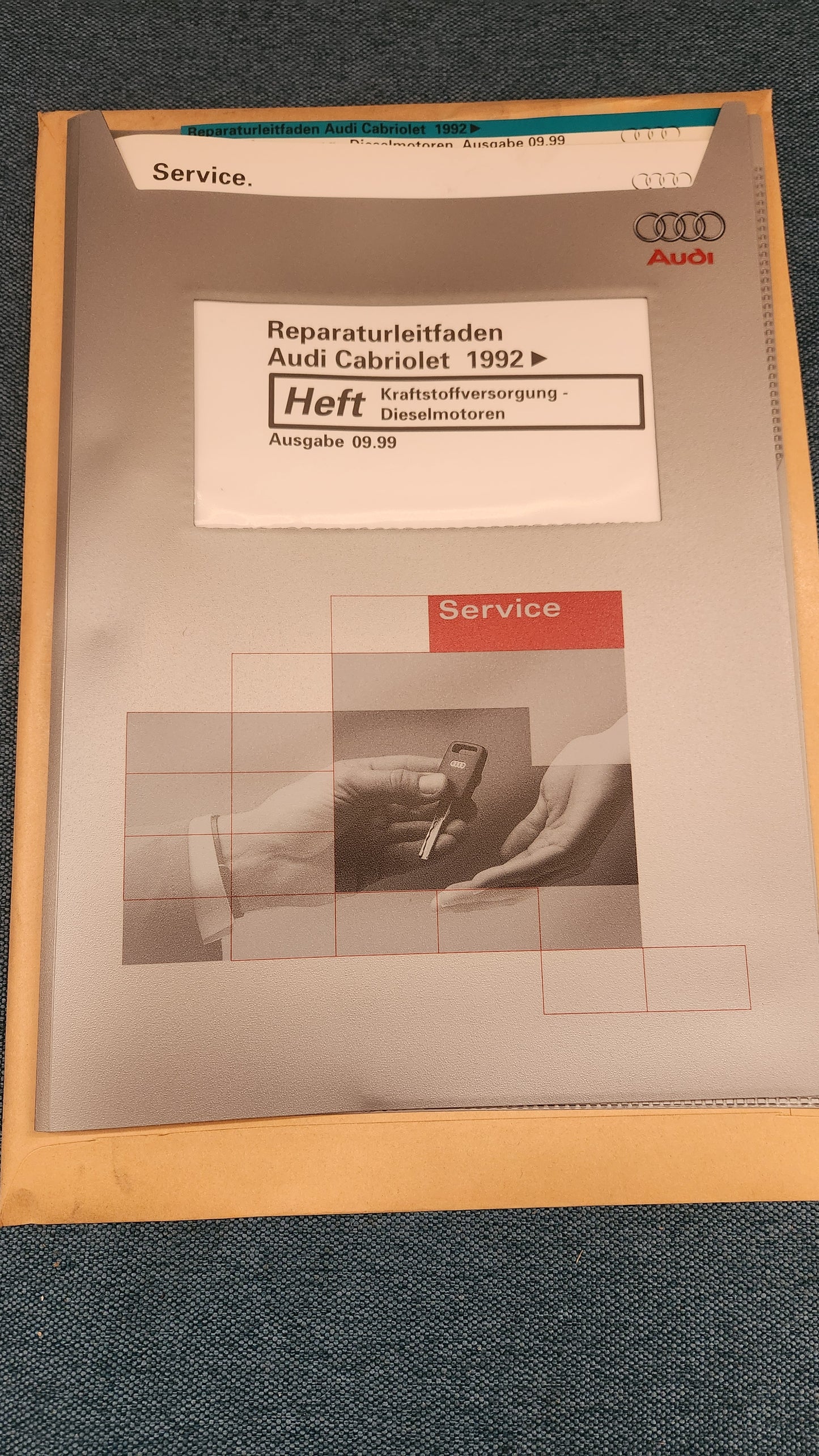 Audi 80 B4 Cabriolet Typ 89 NOS Neu Kraftstoffversorgung Dieselmotoren Reparaturleitfaden Werkstattbuch