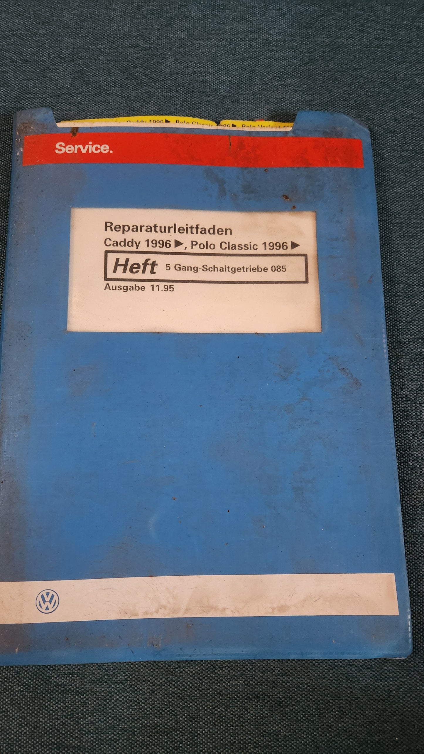 Polo 6N/Caddy9KV Reparaturleitfaden Werkstattbuch 5 Gang Schaltgetriebe 085