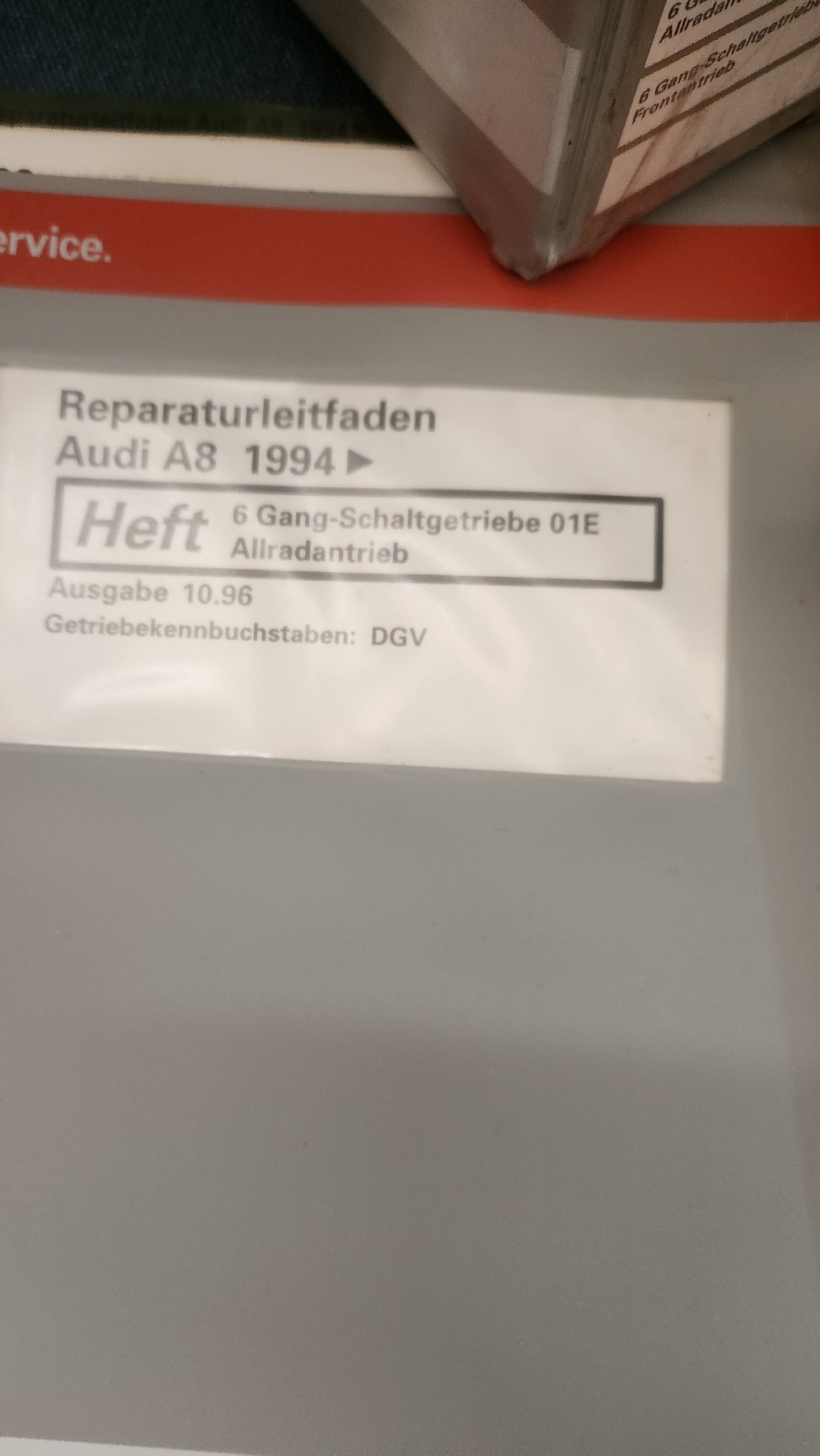 Audi A8 4D D2 Reparaturleitfaden Werkstattbuch
