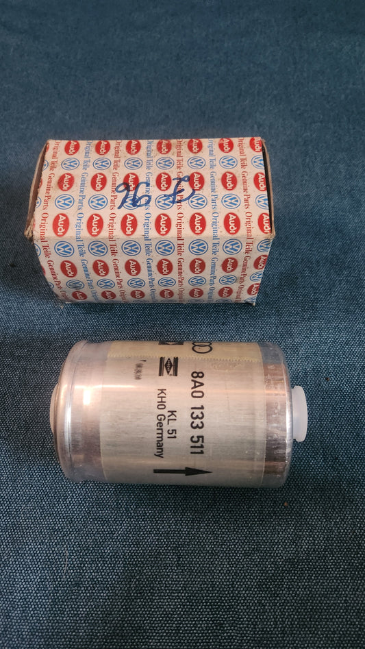 Kraftstofffilter Benzinfilter Golf1/Jetta1/Caddy14D/PassatB1/Passat3B/BG/Scirocco2/Audi80 B3/B4/A4B5/A6/C4/C5/Porsche 911 8A0133511 Nos G8