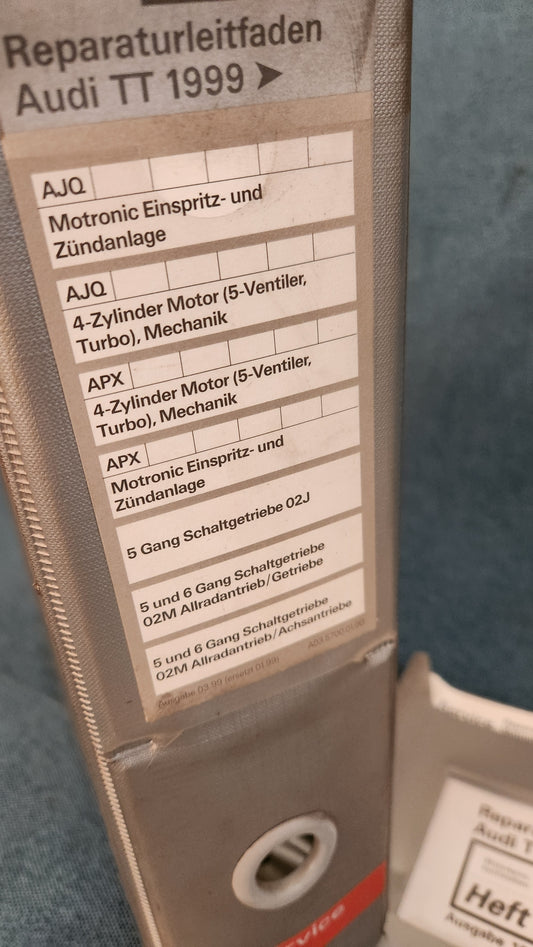 Audi TT 8N Reparaturleitfaden Werkstatbuch