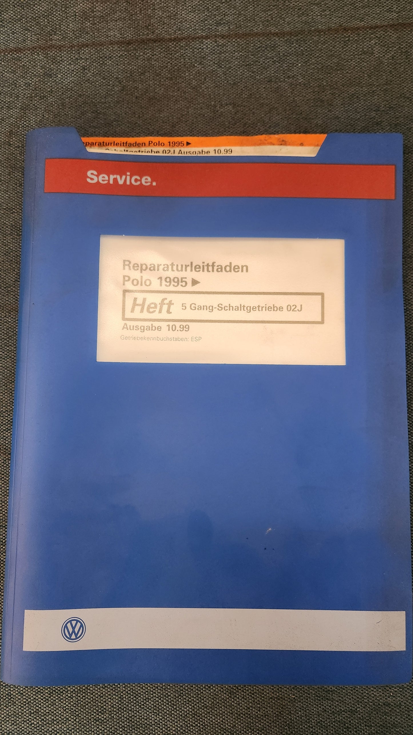 Polo 6N 5 Gang Schaltgetriebe 02J Reparaturleitfaden Werkstattbuch