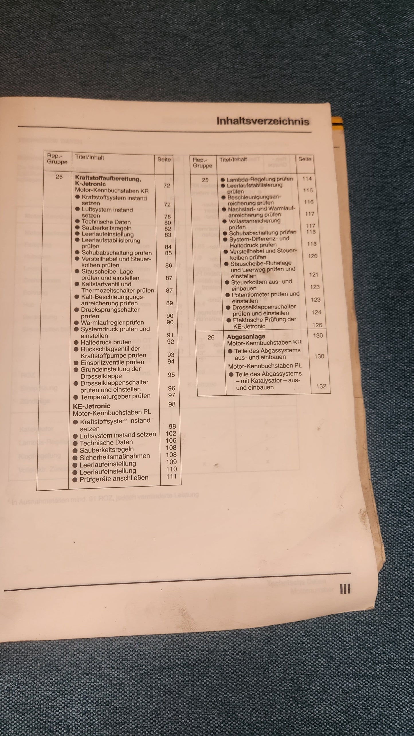 Golf/Jetta/Scirocco/2 K- and KE Jetronic 16V Repair Manual Workshop Manual