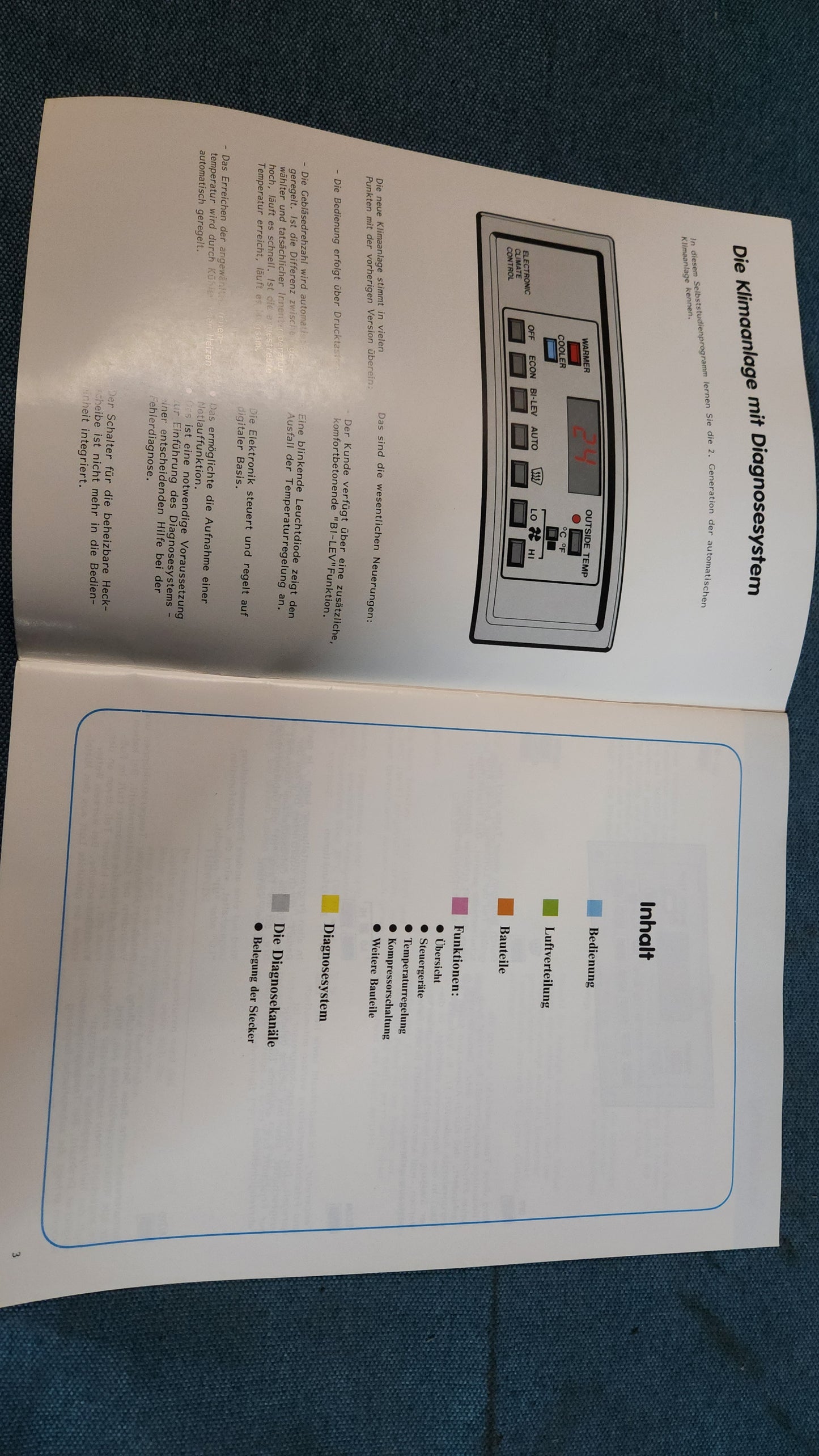 Air conditioning system with diagnostic system Self-study program No. 83 Workshop booklet