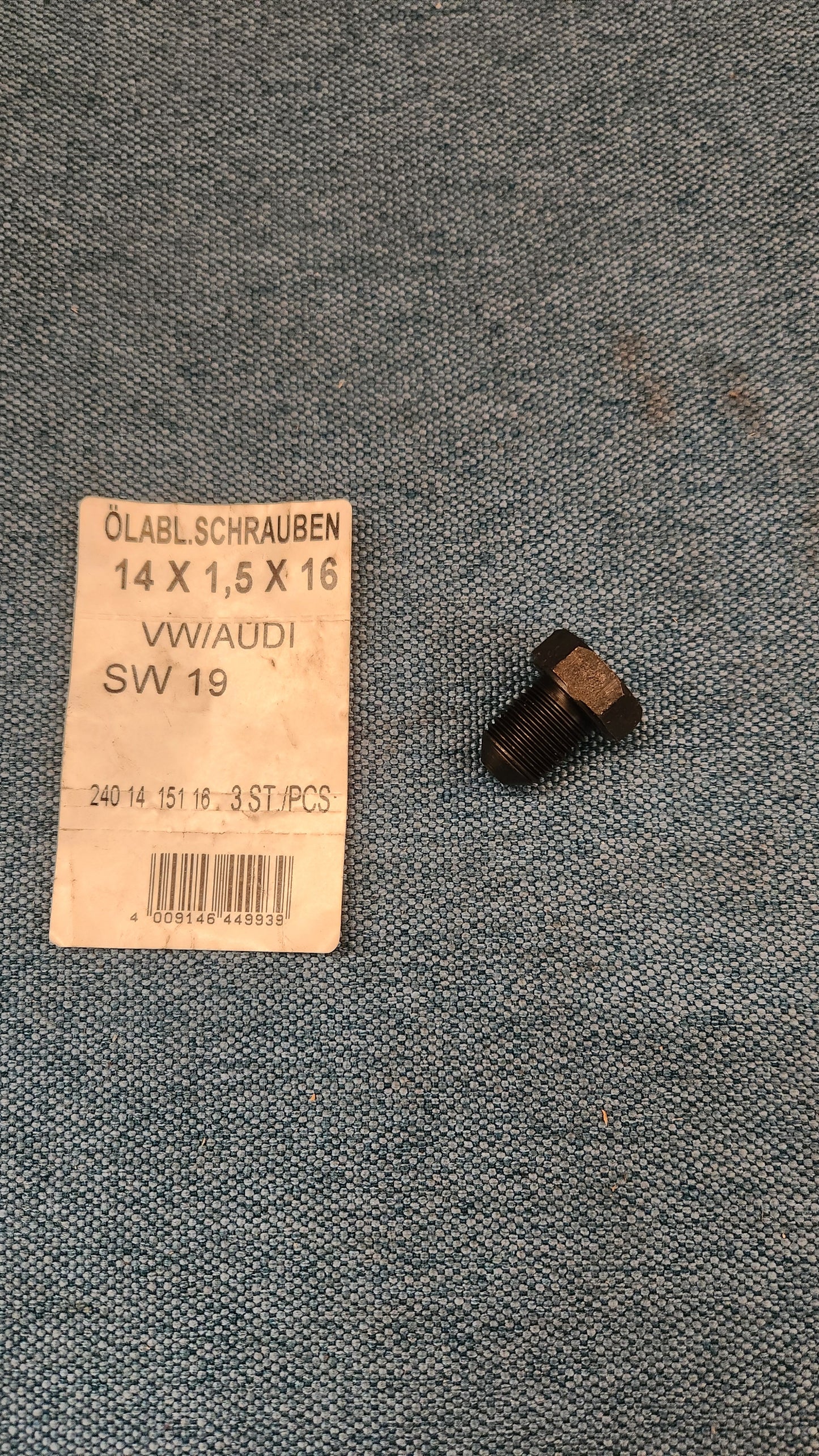 Öl ablassschraube T4 Bus 14x1,5x16 N90288901 Nos L3