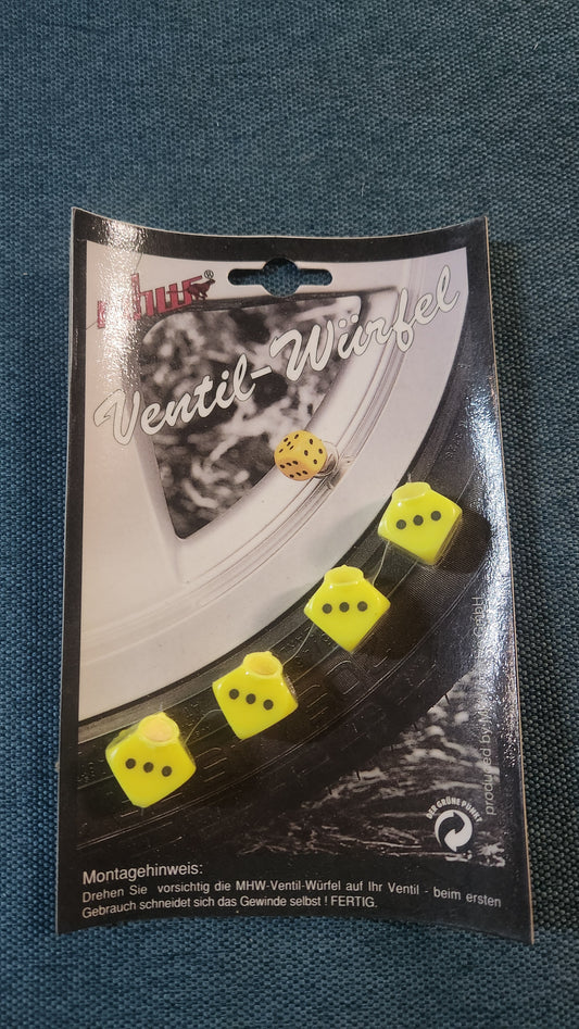 MHW Ventilkappen Würfel Gelb Nos Universal