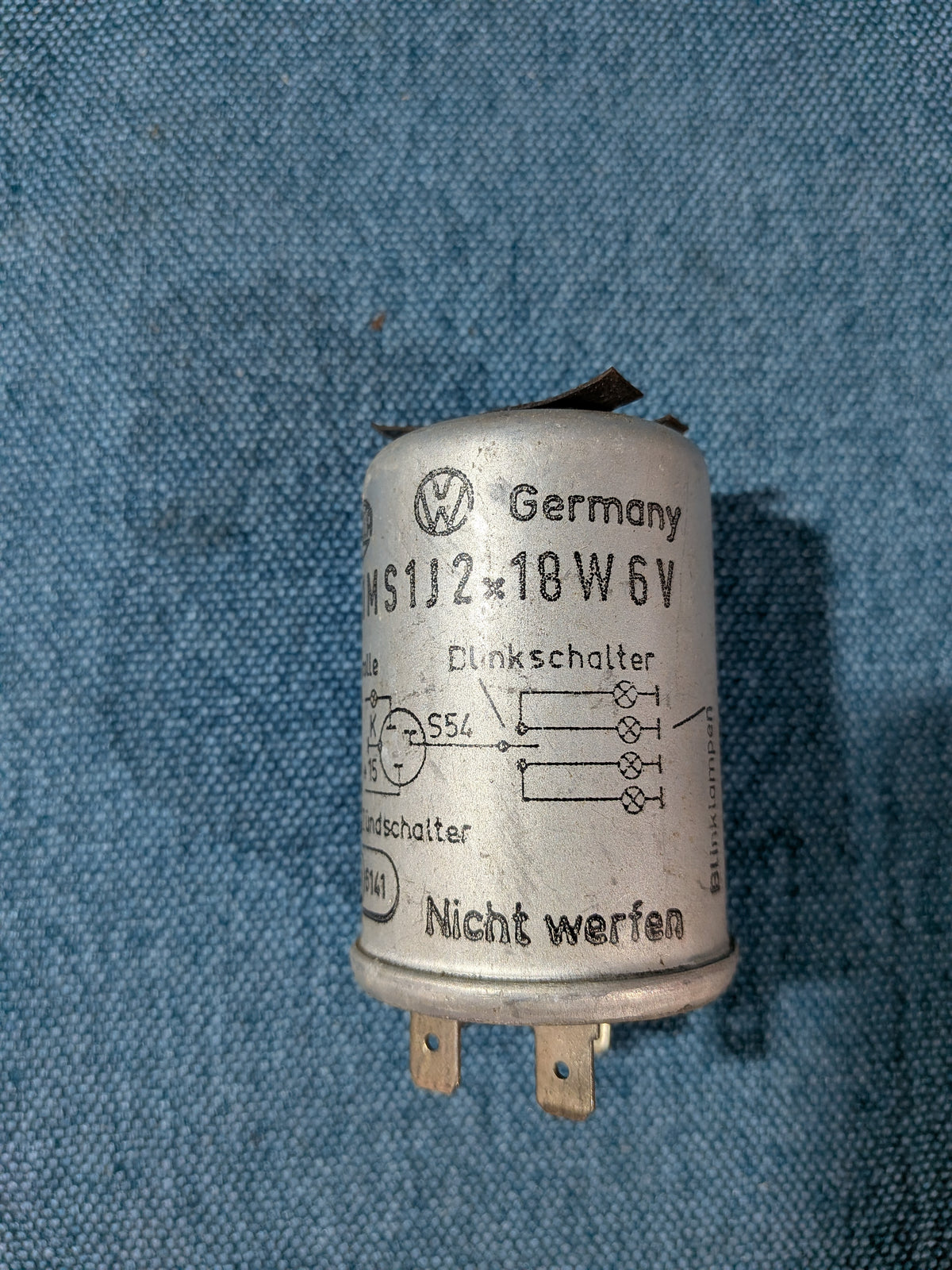 Relais Blinkgeber Hella T1/T2 Bus/Käfer 91MS1J2x18W NOS G9