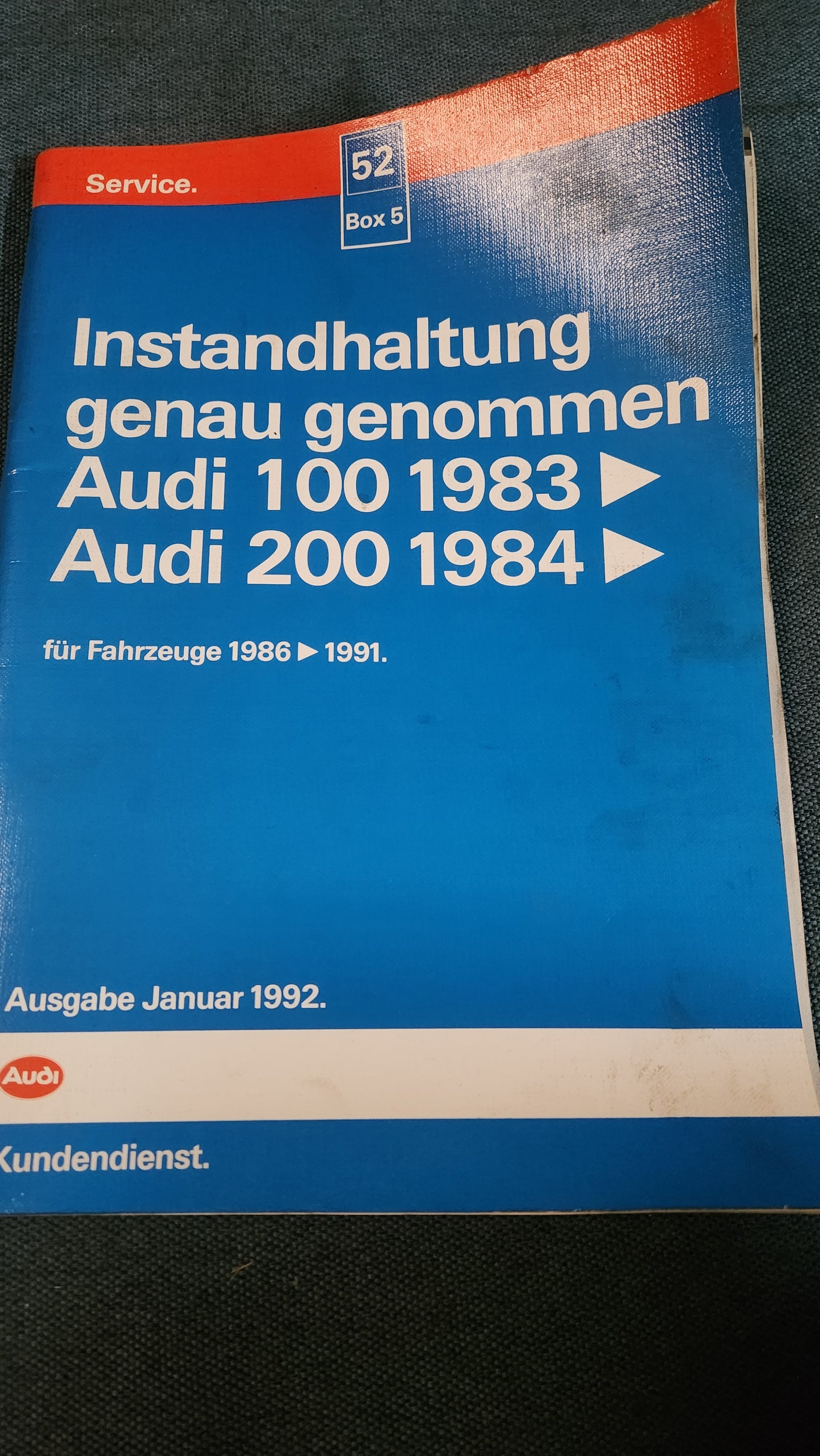 Audi 100/200 C3 Maintenance - Specifically, Repair Manual Workshop Manual