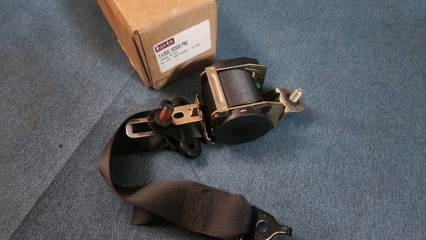 Safety belt Rover MG MGF ZR 200 400 600 EVL102630PNC Nos B3