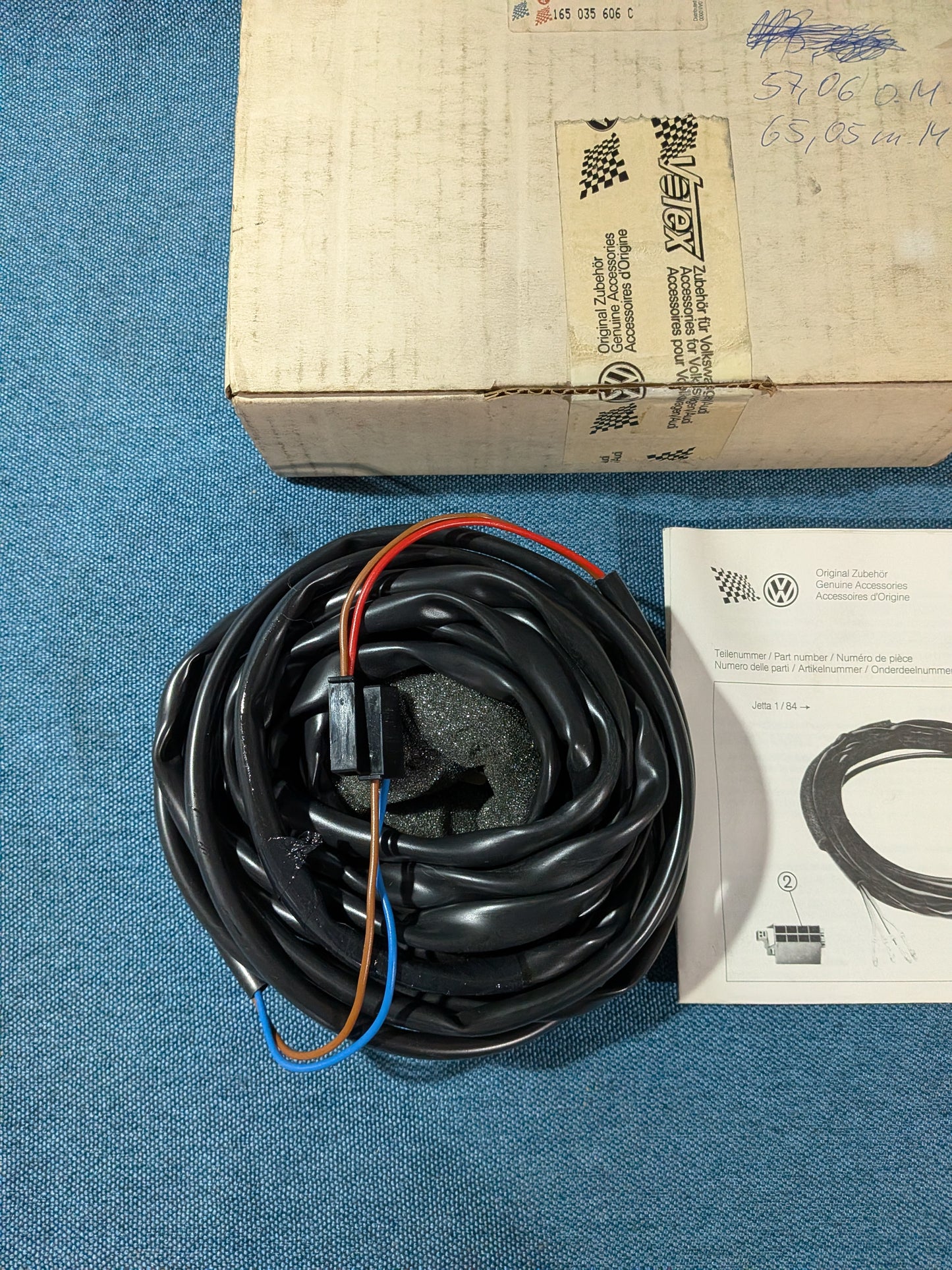 Lautsprecher Kabel Einbausatz Jetta 2 165035606C NOS F6