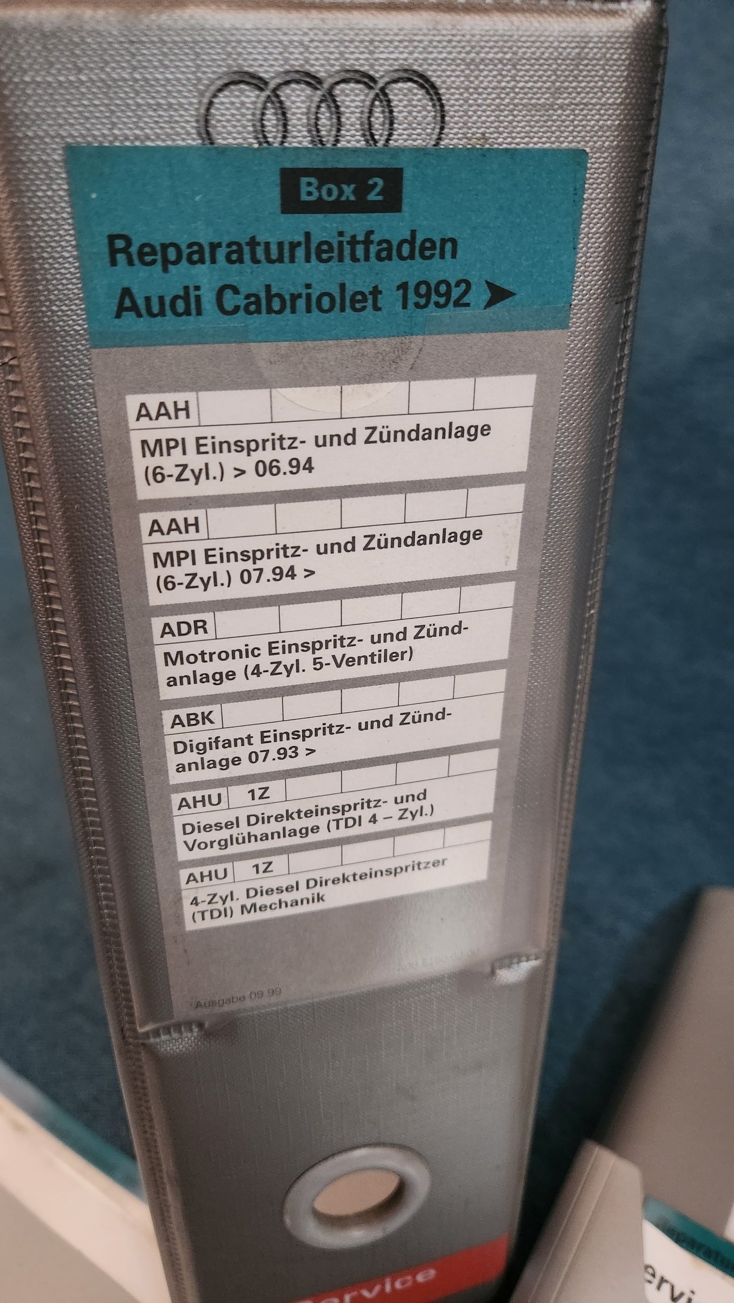 Audi 80 Cabriolet Typ 89 B4 Reparaturleitfaden Werkstattbuch