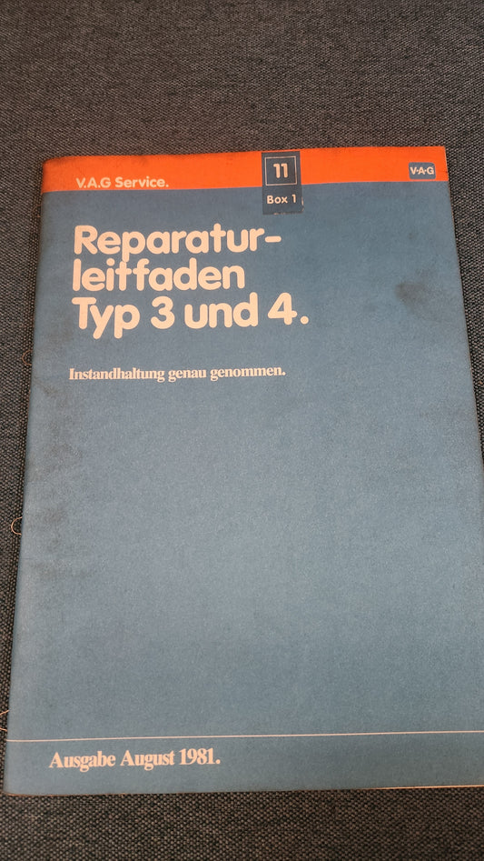 Type 3/4 Maintenance, specifically Repair Manual Workshop Manual