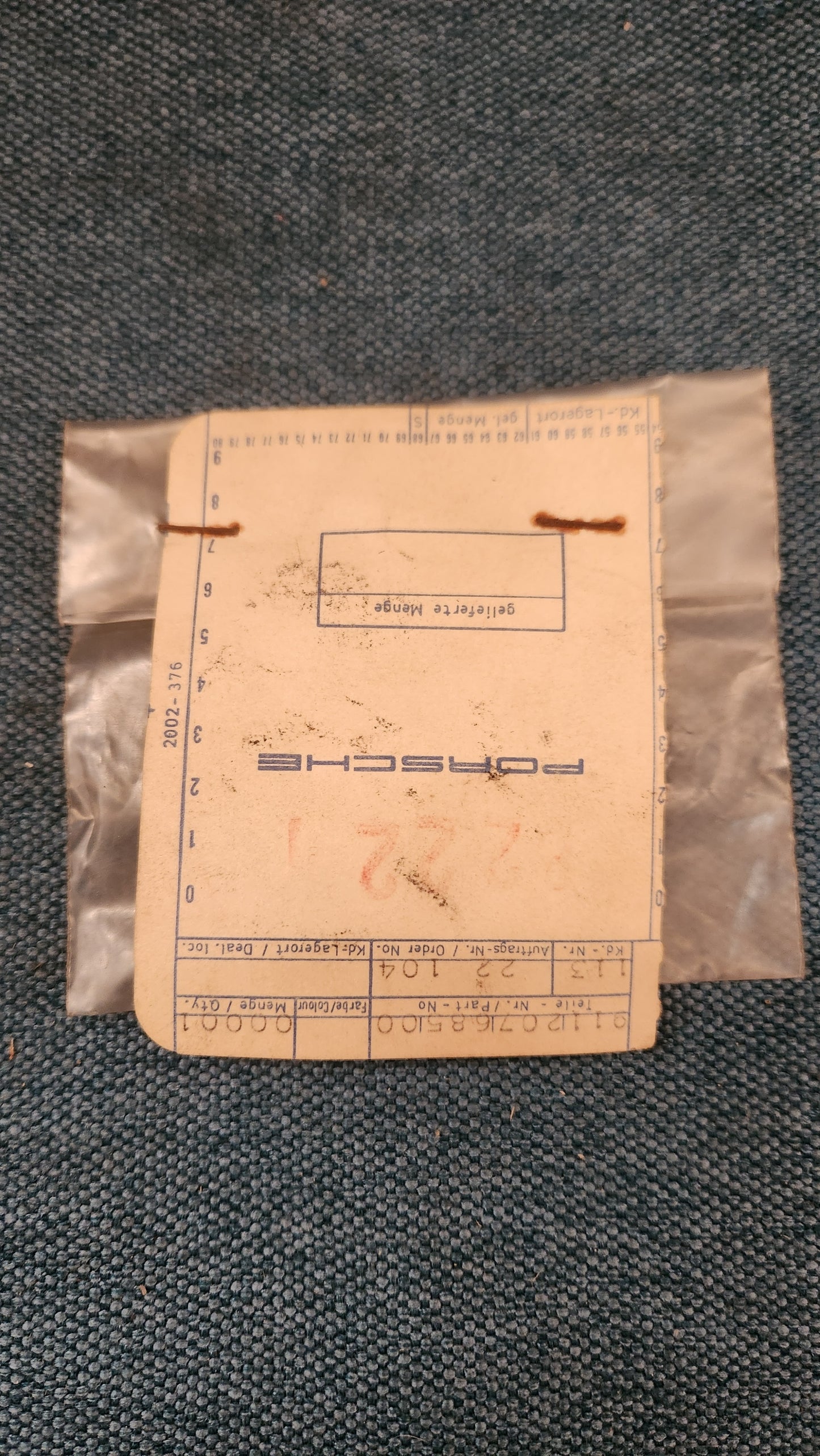 Verriegelung der Überwurfmutter des Öltanks Porsche 911 91120768500 Nos L6