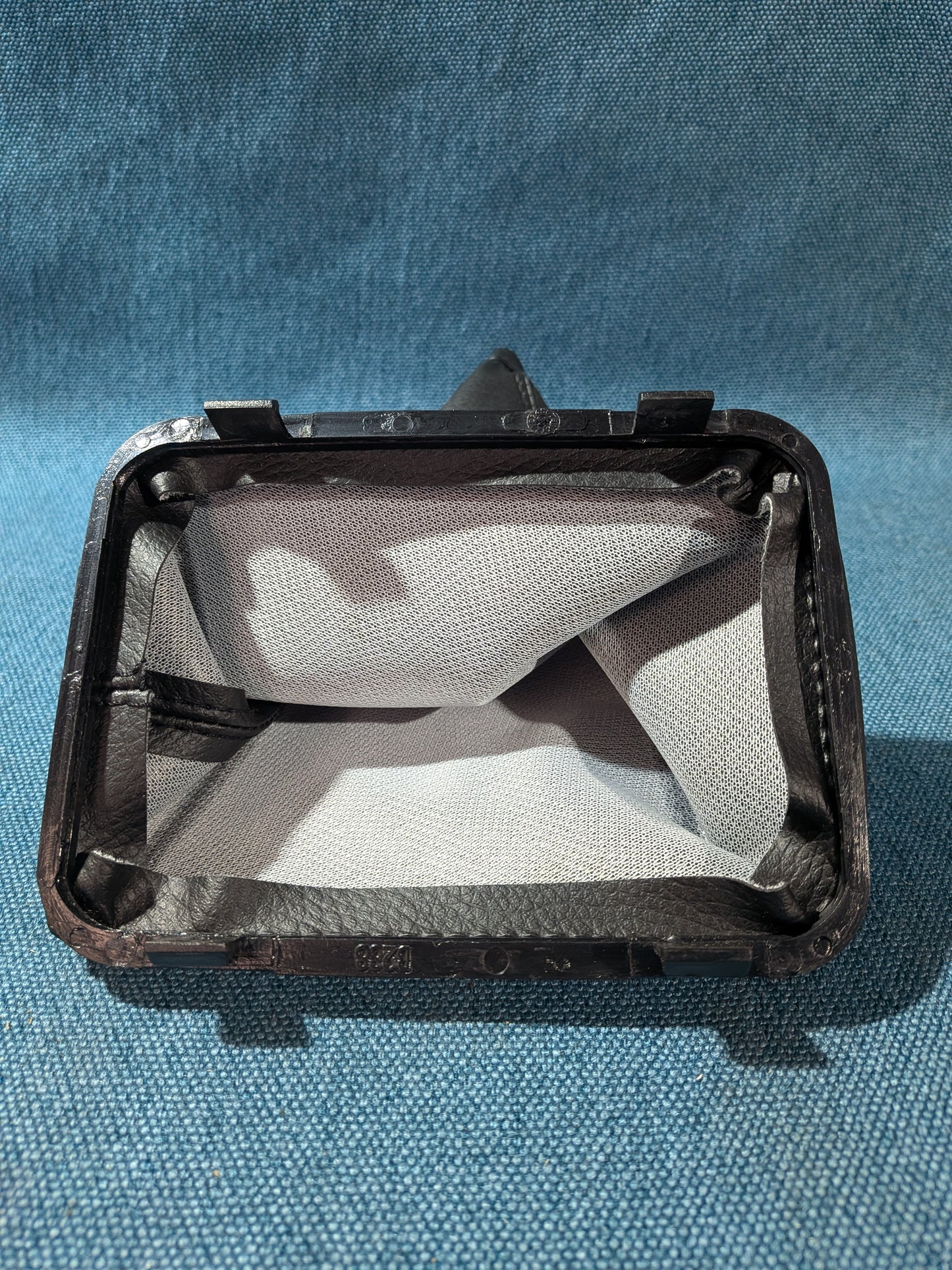 Schaltsack Leder Schwarz Fiat Uno 182776880 NOS H1
