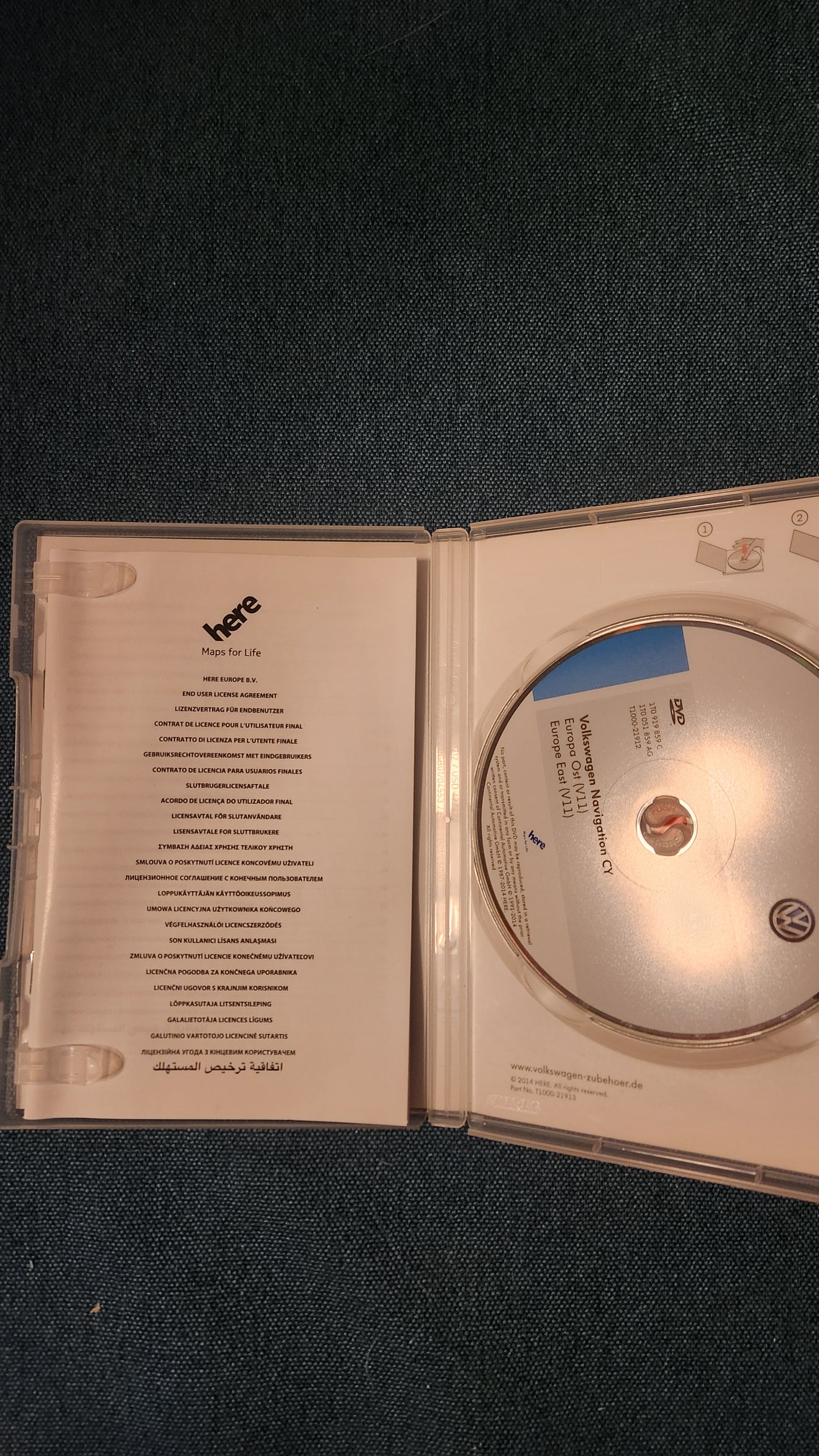 Volkswagen CY Europa Ost V11 Navigations CD