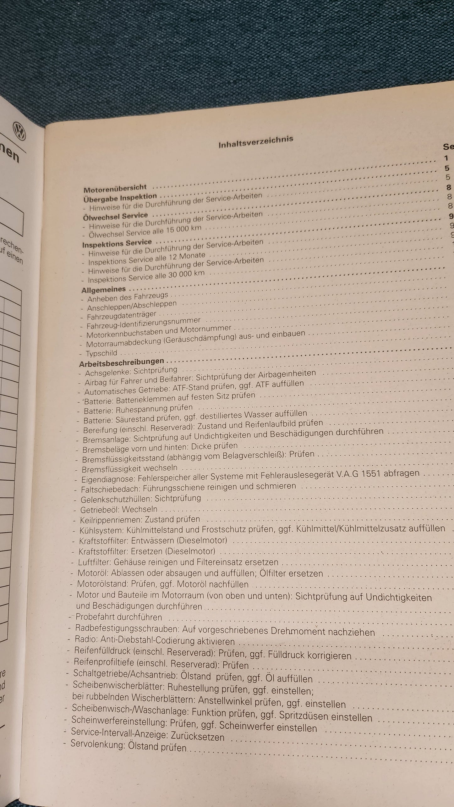 Lupo Instandhaltung genau genommen Reparaturleitfaden Werkstattbuch