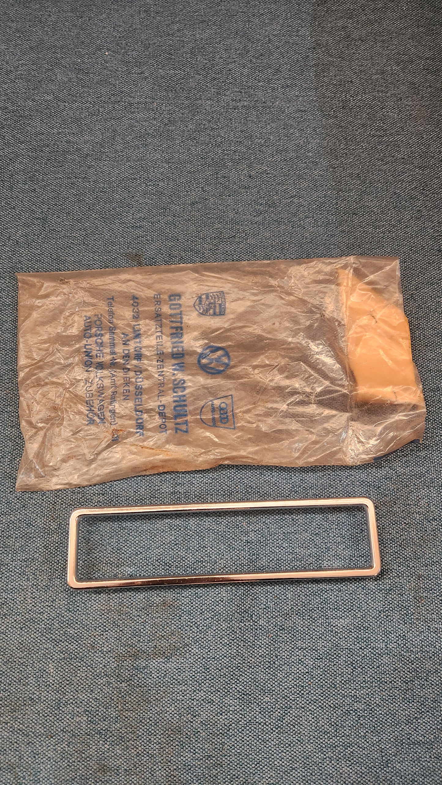 Chromrahmen für Heizungsbedienteil Porsche 911/912/914 90161311400 Nos J8