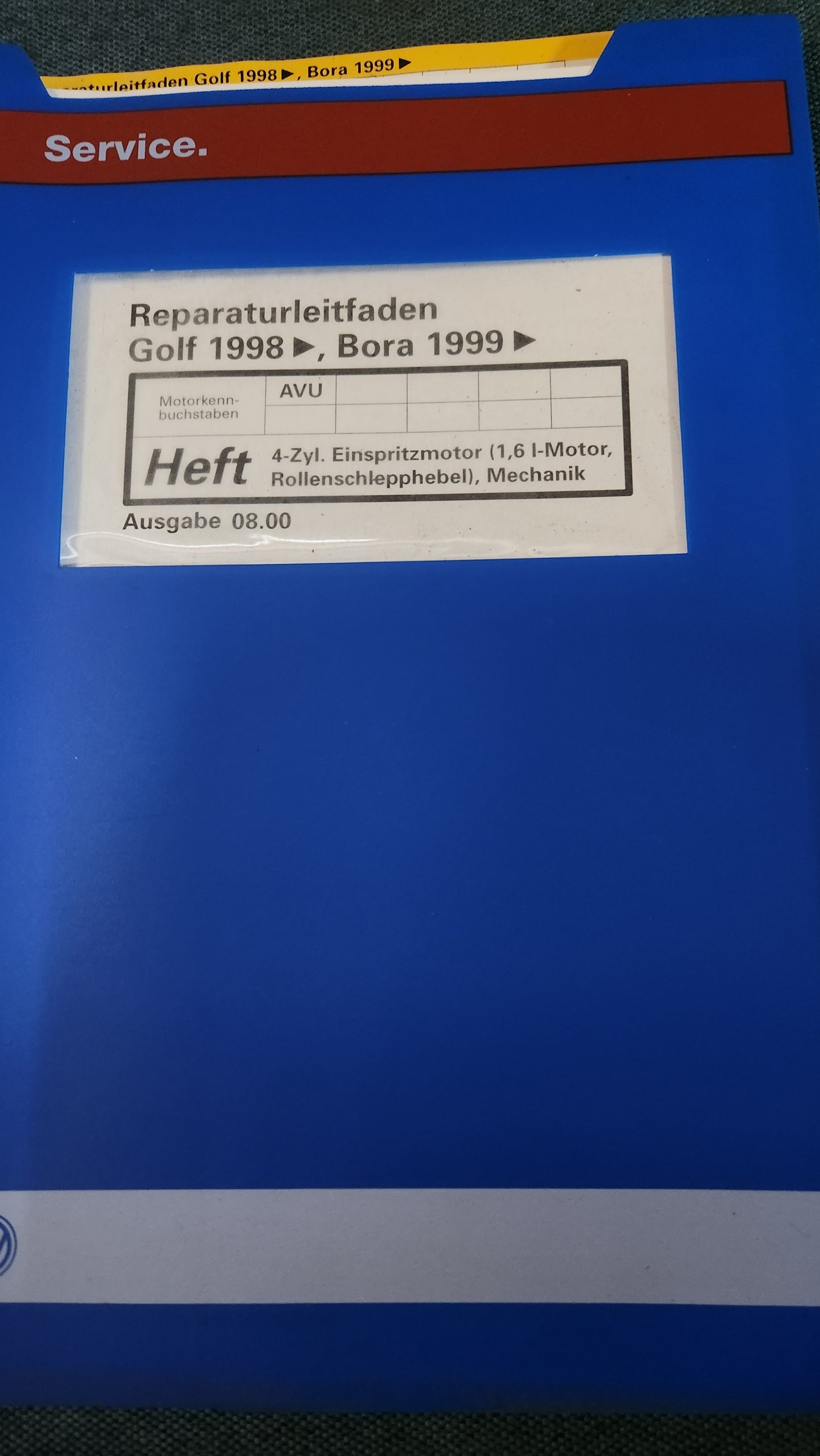 Golf 4 Bora AVU Engine Repair Manual Workshop Manual