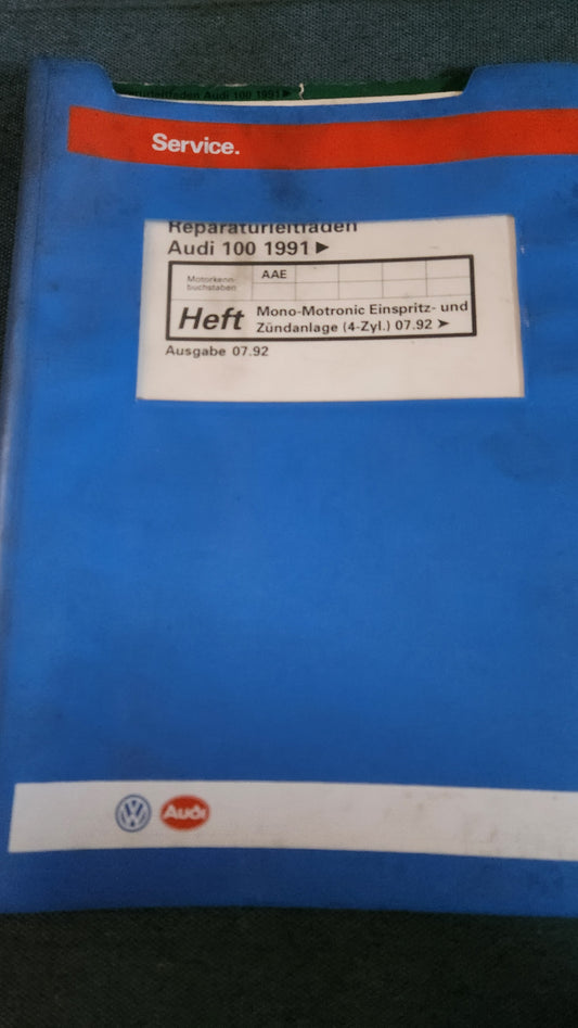 Audi 100 C4 AEE Motor Reparaturleitfaden Werkstattbuch