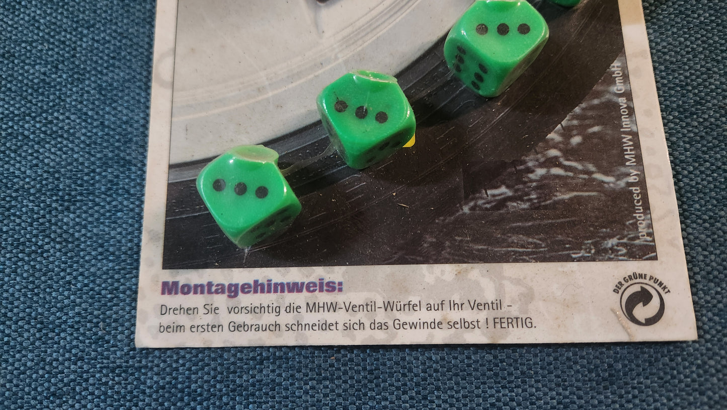 MHW Ventilkappen Würfel Grün Nos Universal