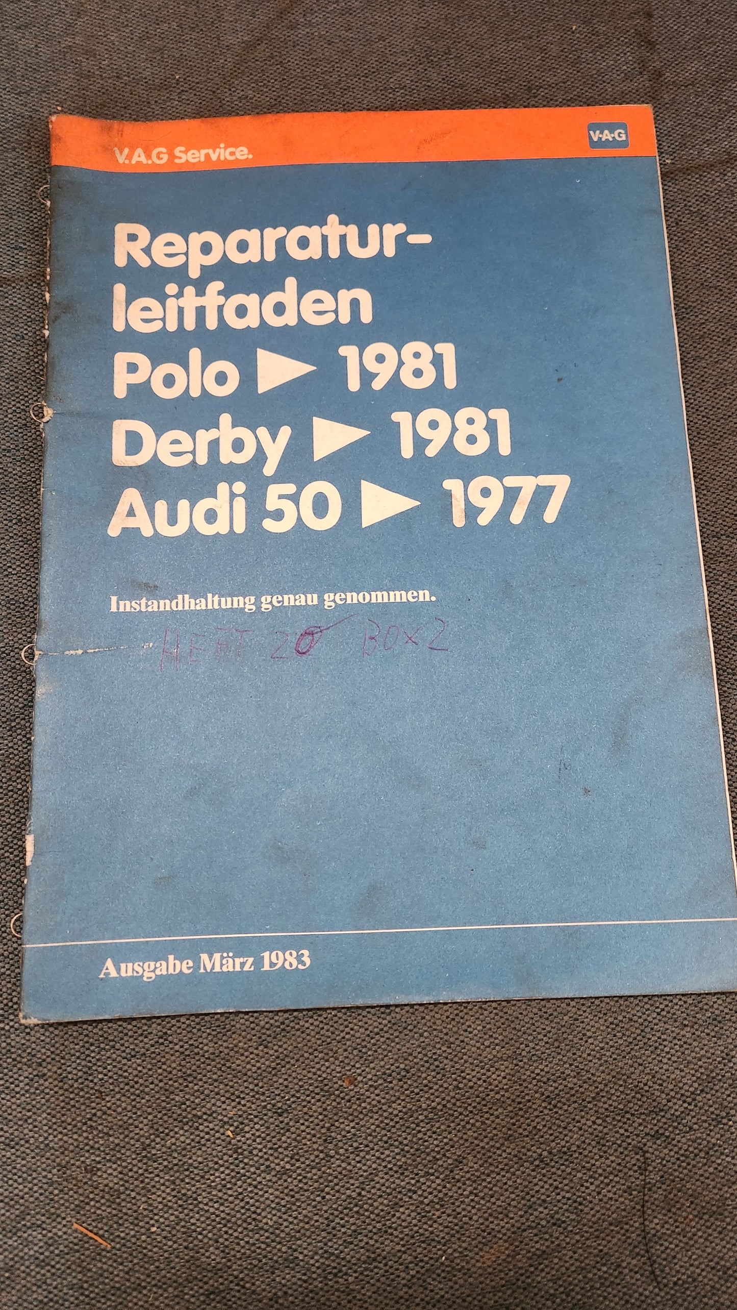 Polo 1/86C Derby Audi 50 Maintenance in detail Repair manual Workshop manual