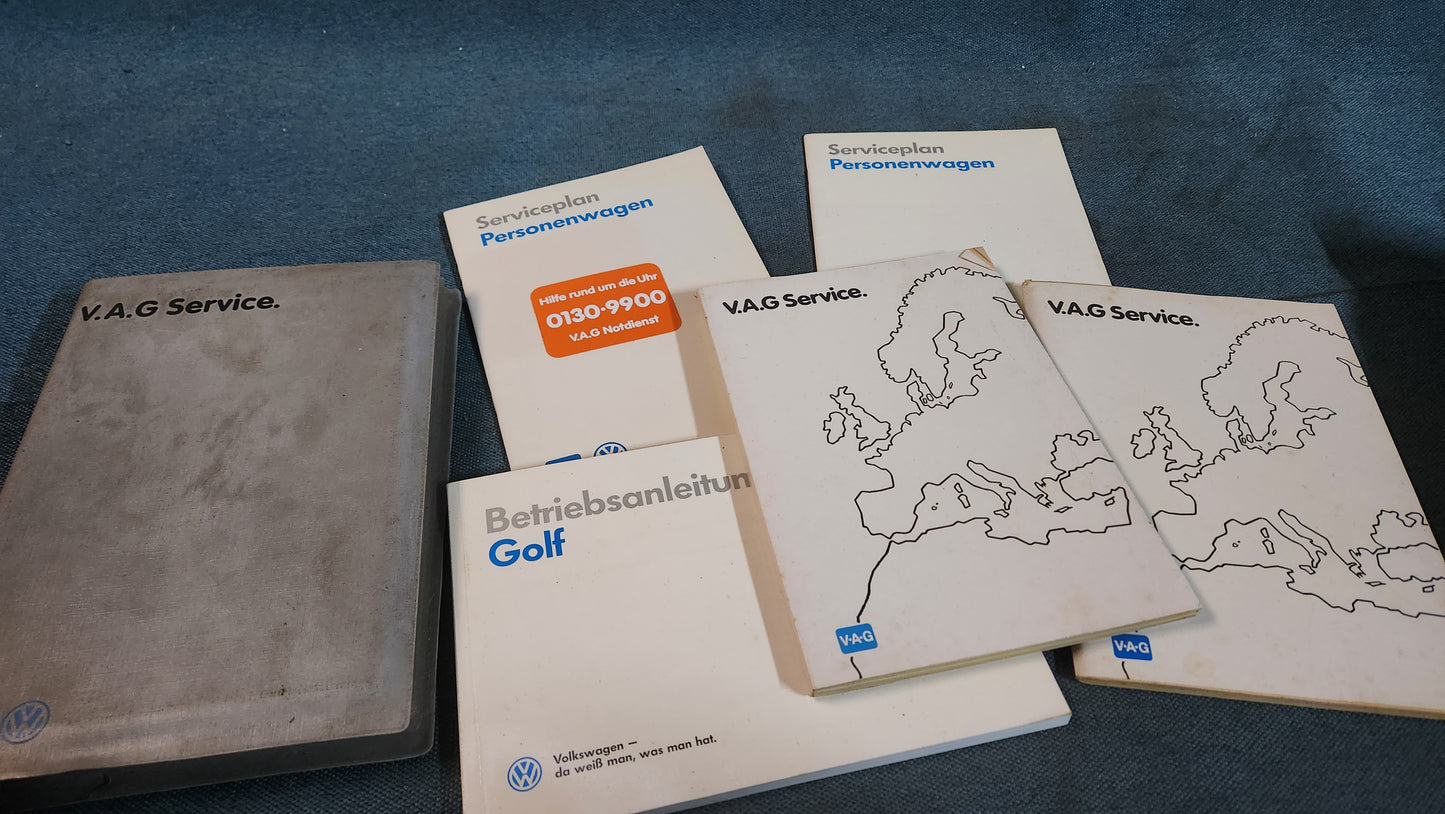 Golf 2 Service Heft Betriebsanleitung Bedienungsanleitung Bord Buch C3