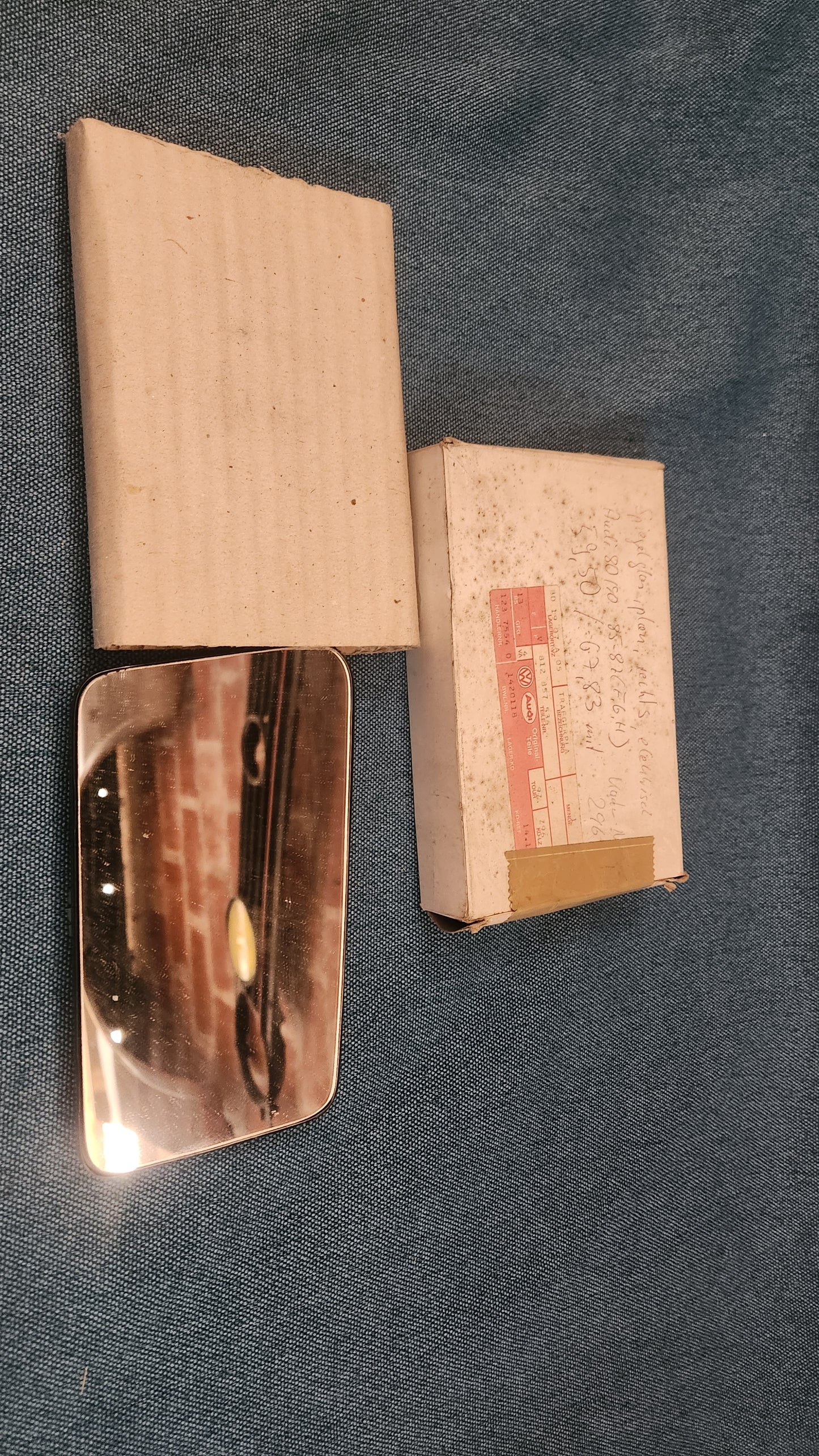 Außenspiegel Spiegelglas Rechts Elektrisch  Audi 80/90/B2/100/200/C3 Quattro 812857536 Nos L8