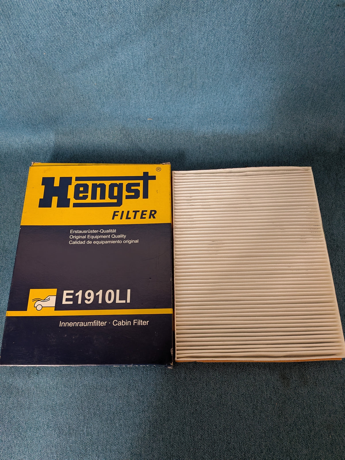 Cabin Filter Hengst E1910LI Touareg/T5/T6 Bus/Amarok/Sharan/Audi Q7 7HO819631 NOS/New A26