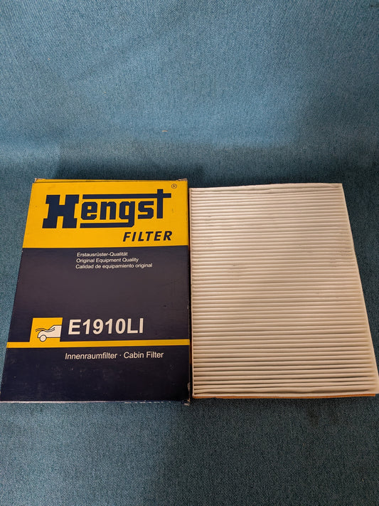 Cabin Filter Hengst E1910LI Touareg/T5/T6 Bus/Amarok/Sharan/Audi Q7 7HO819631 NOS/New A26