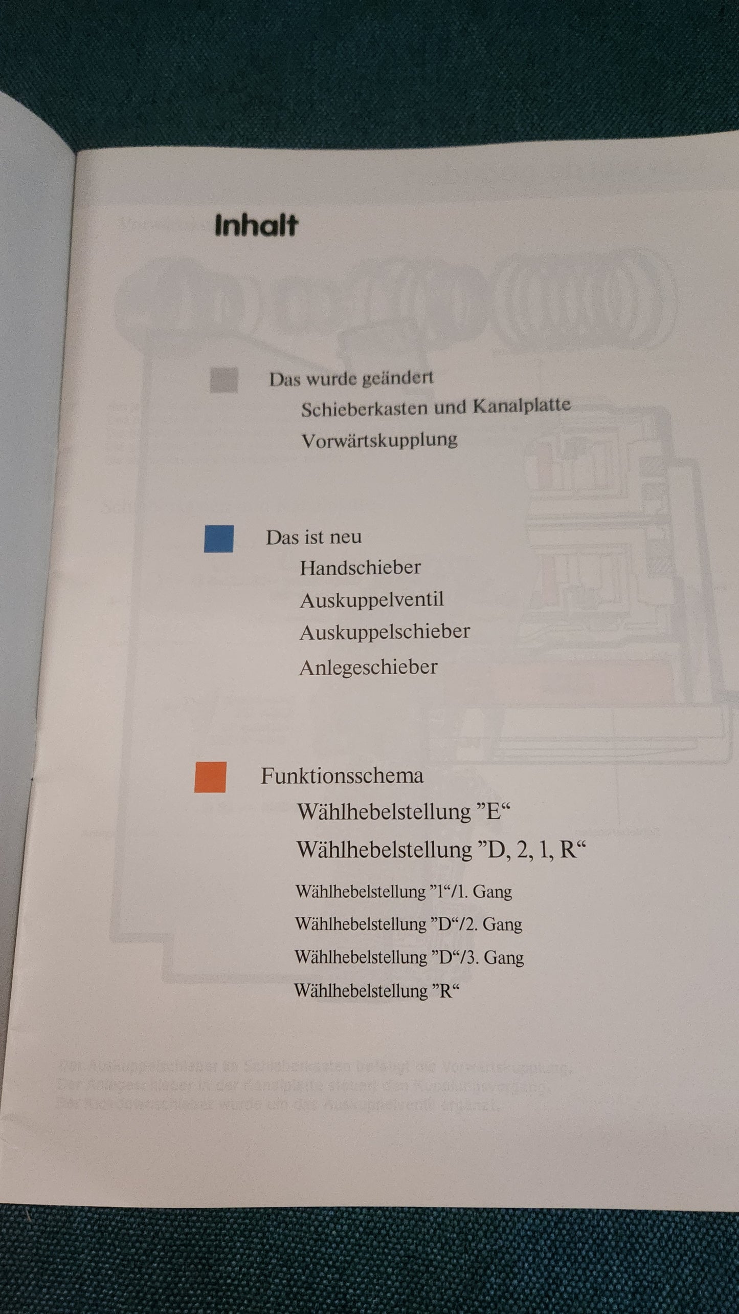 Automatisches Getriebe für Dieselmotoren  Selbststudienpogramm Nr. 41 Werkstattbuch Reparaturleitfaden
