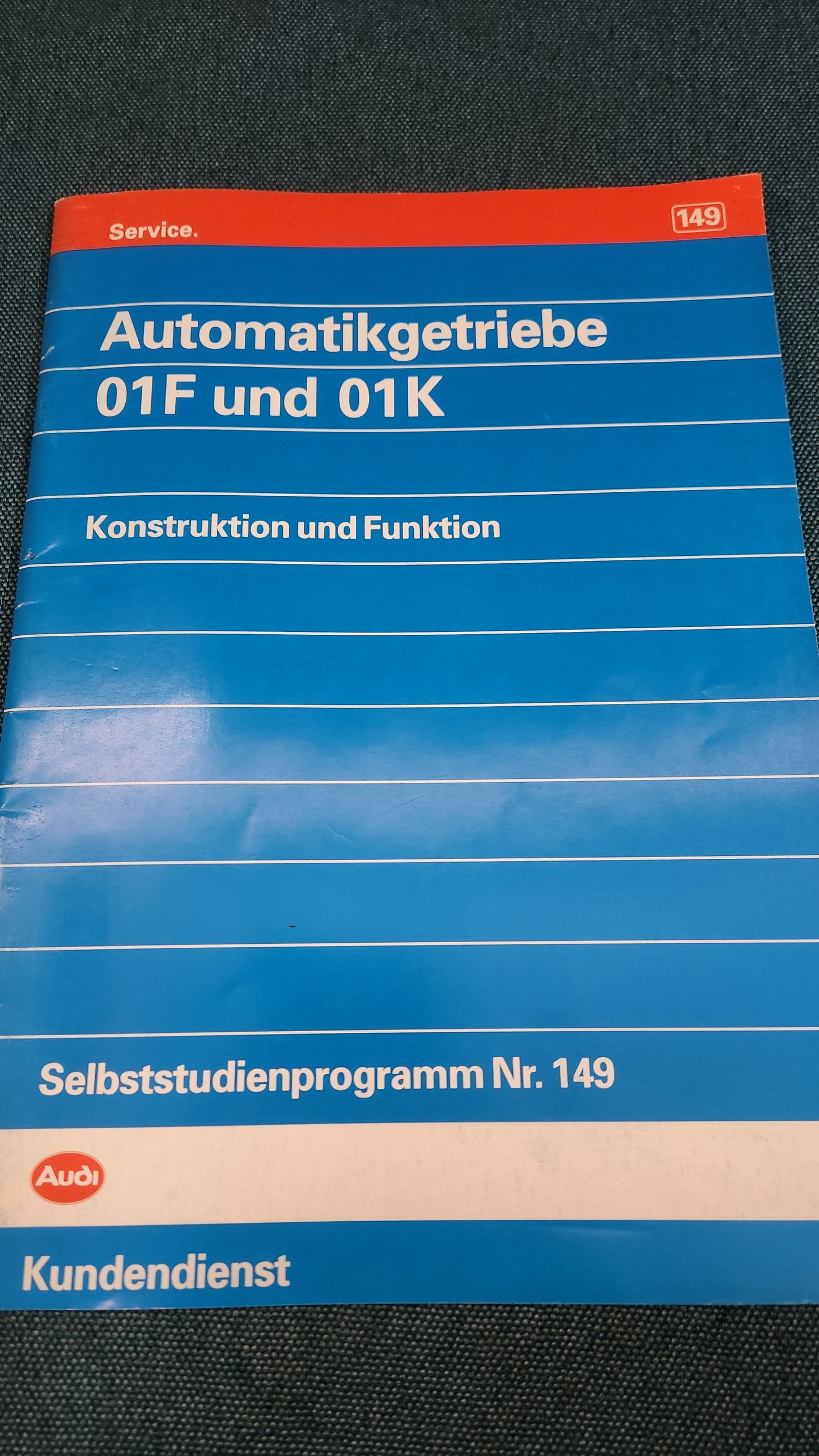 Automatikgetriebe 01F und 01K  Selbststudienpogramm Nr. 149 Werkstattbuch Reparaturleitfaden