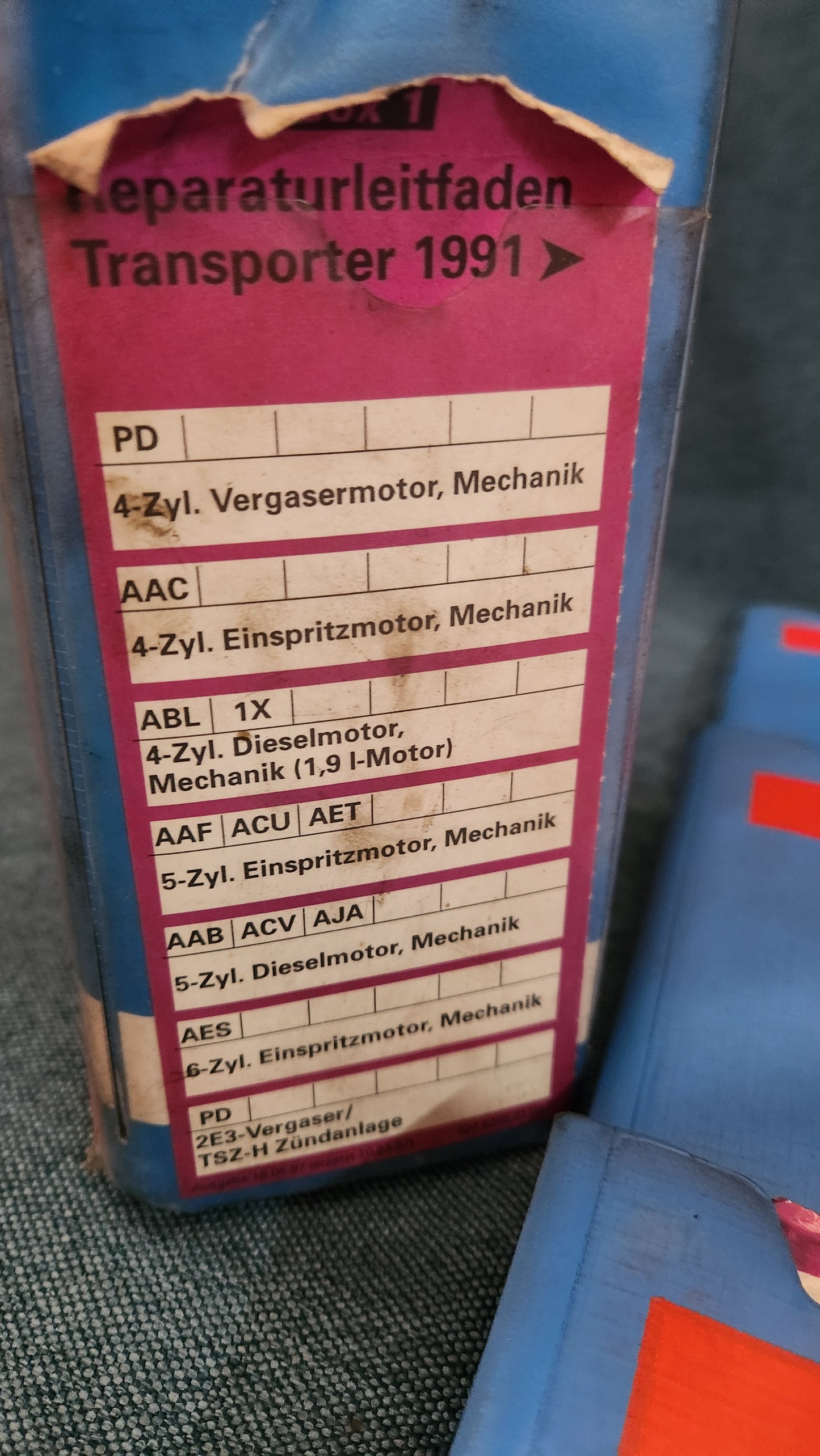 T4 Bus Reparaturleitfaden Werkstattbuch Z1