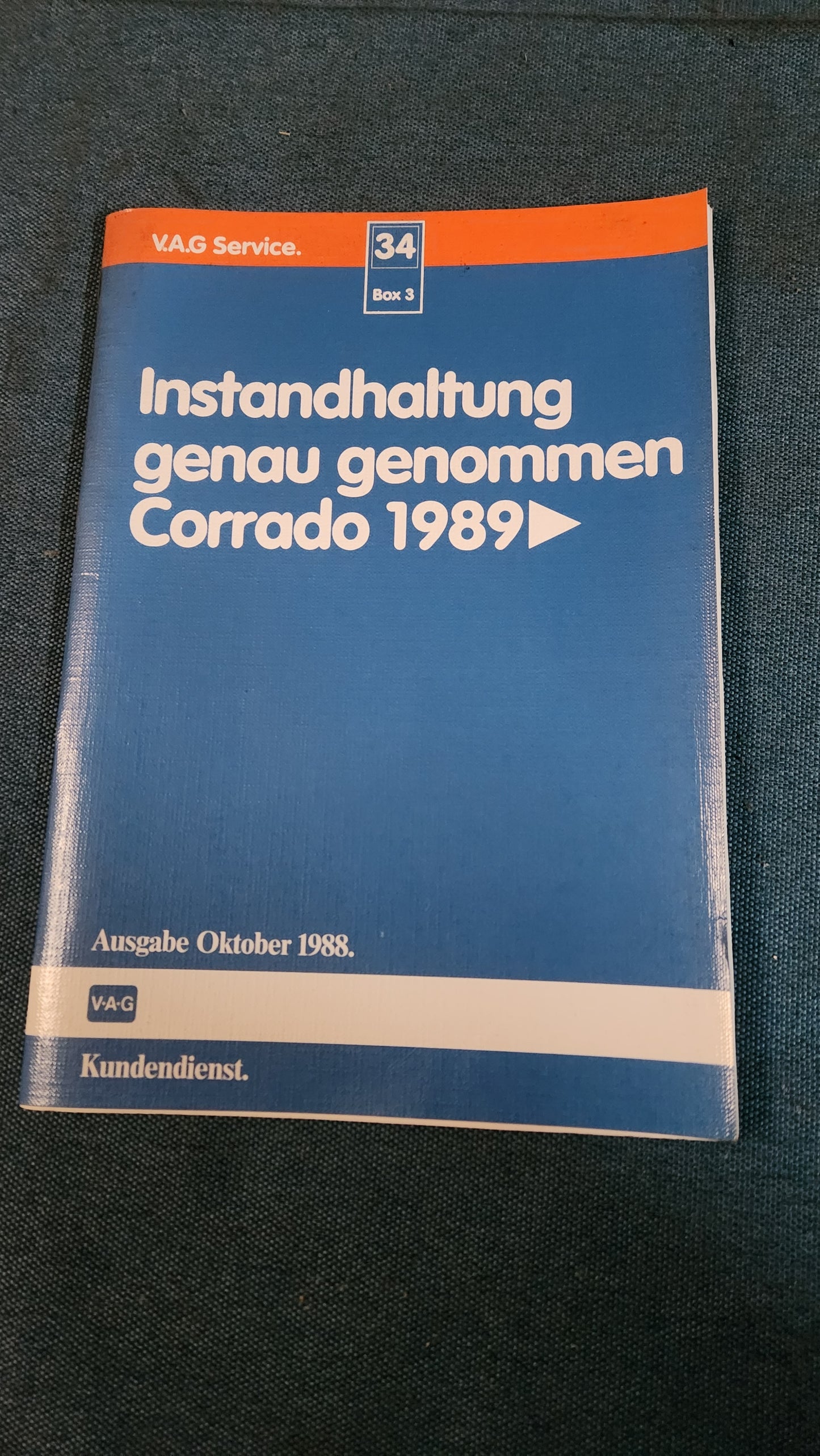 Maintenance, specifically: Corrado 1989 Repair Manual Workshop Manual