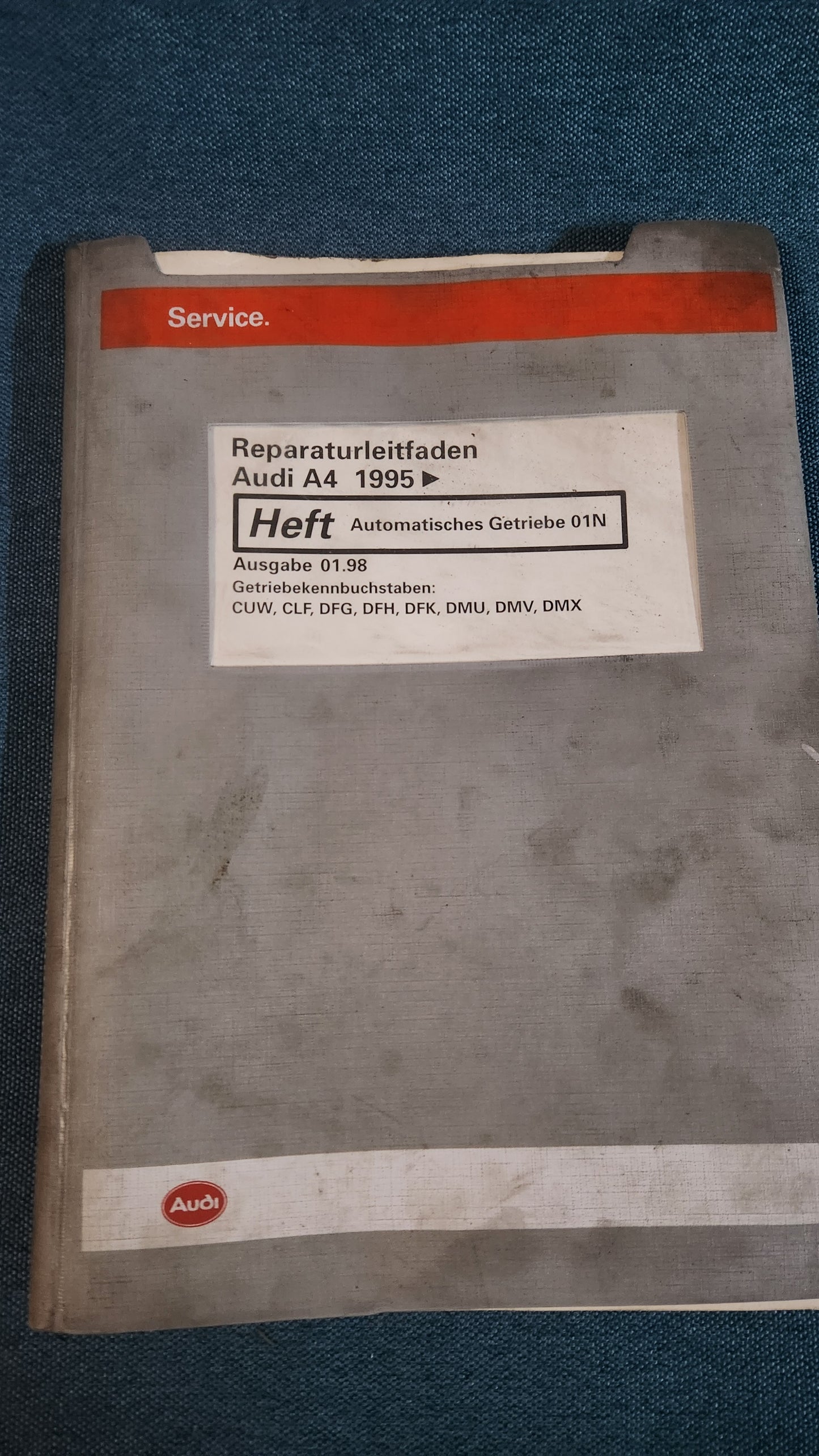 Audi A4 B5 Automatisches Getriebe 01N Reparaturleitfaden Werkstattbuch