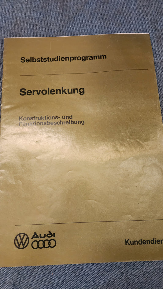 Servolenkung Selbststudienpogramm Werkstattbuch Reparaturleitfaden