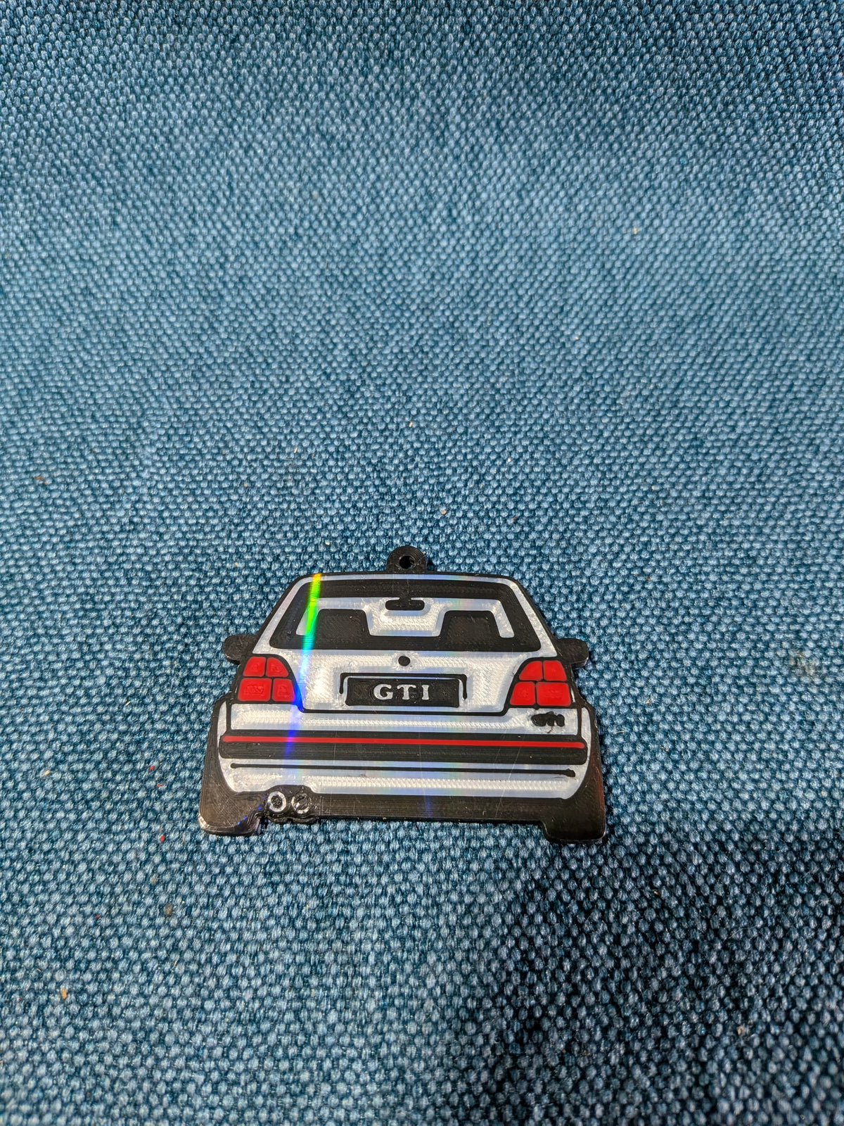 Schlüsselanhänger Golf 2 Rote  Rückleuchten GTI 3D Druck