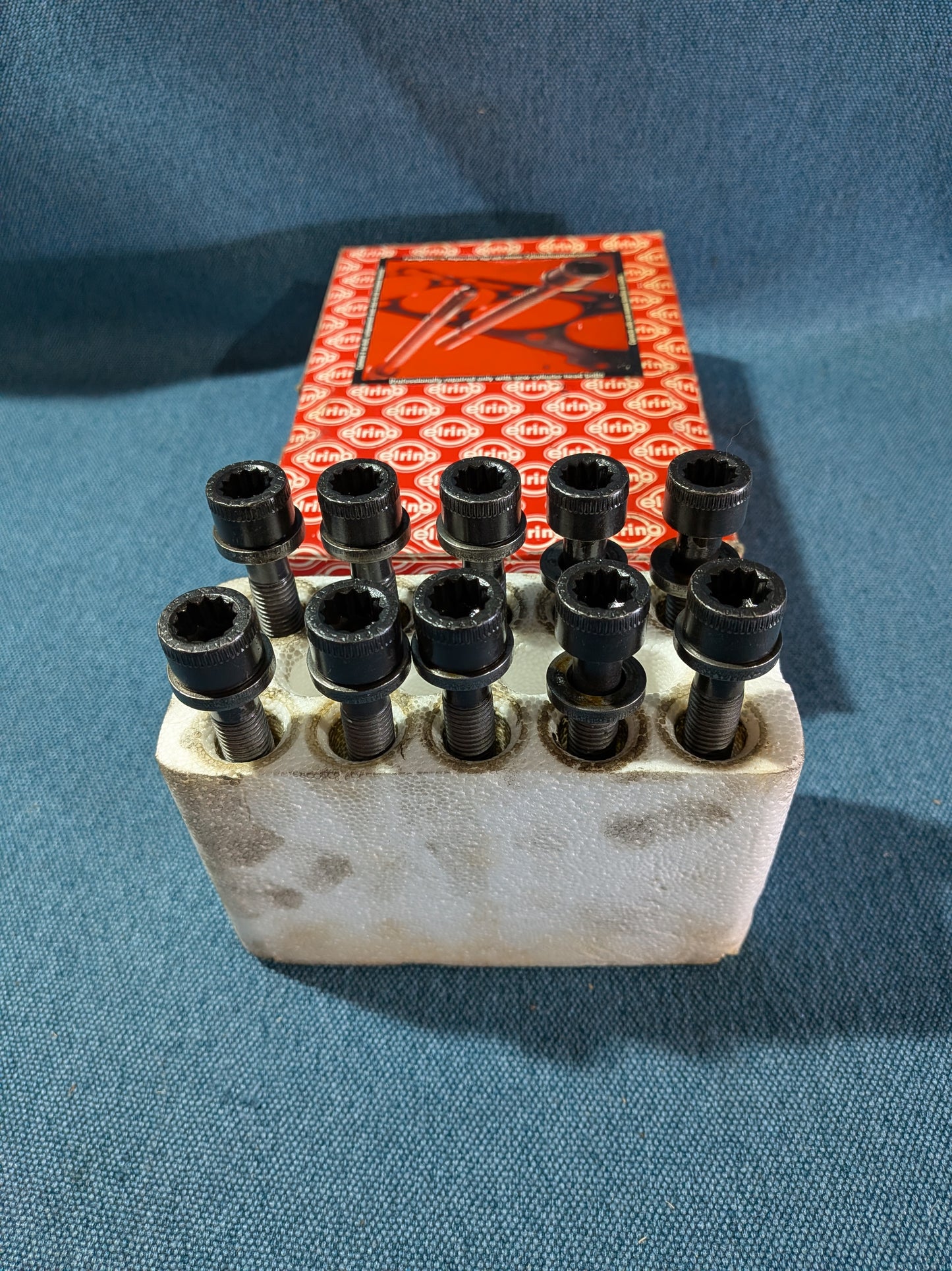Cylinder Head Bolts Elring 302250 Golf 3/Vento/Polo6N/Caddy 2 9KV 032103384A ADX/ABD/AEX/AFH/ABU/AEA/AEE/AHS NOS/New F10