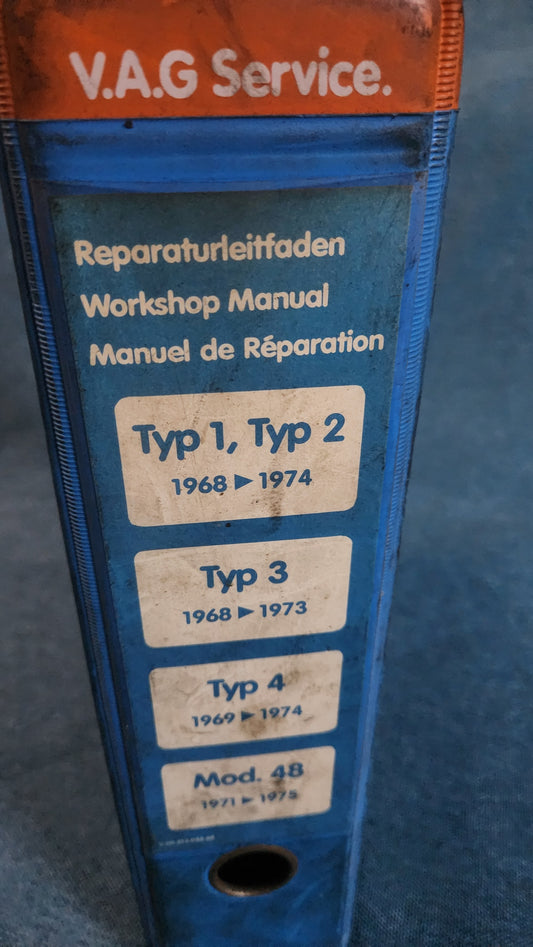 Typ 1/2/3/4/ Mod.48 Käfer/Karmann Ghia/Vw 181 Kübelwagen/T2 Bus Reparaturleitfaden Werkstattbuch